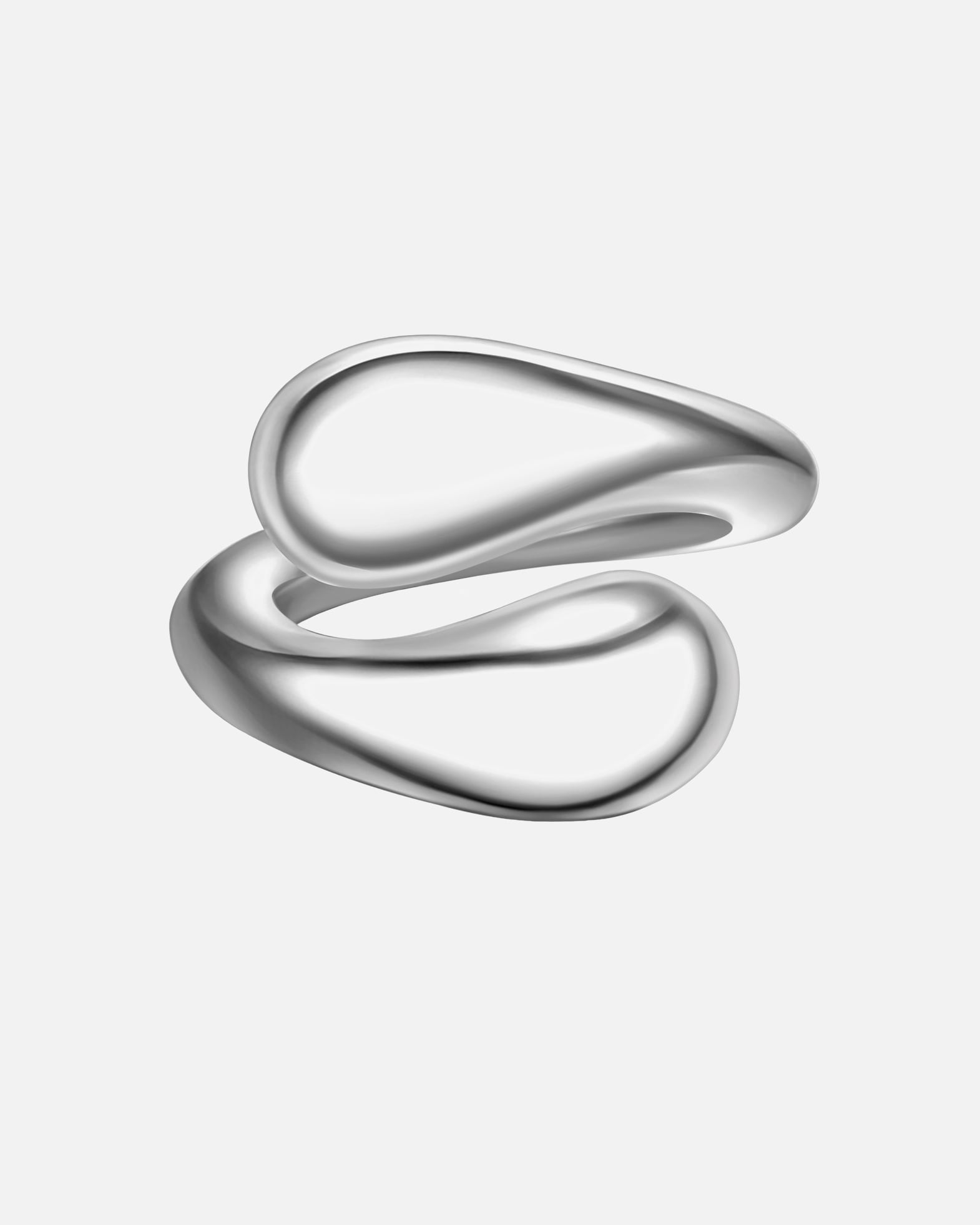 Bague pour Femme Yokoamii Bague en alliage de métal en argent 60