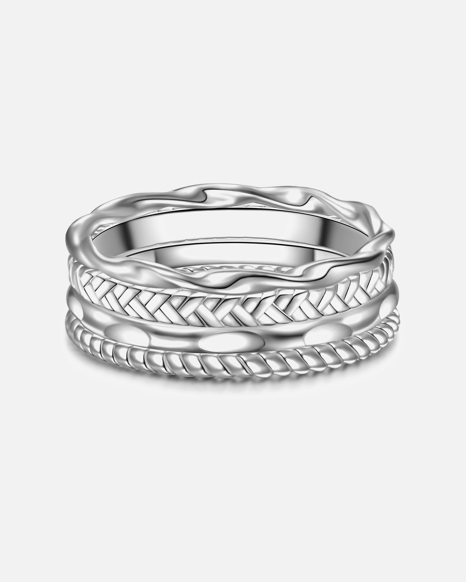 Bague pour Femme Glanzstücke München Bague en argent Argent sterling en Argent 58