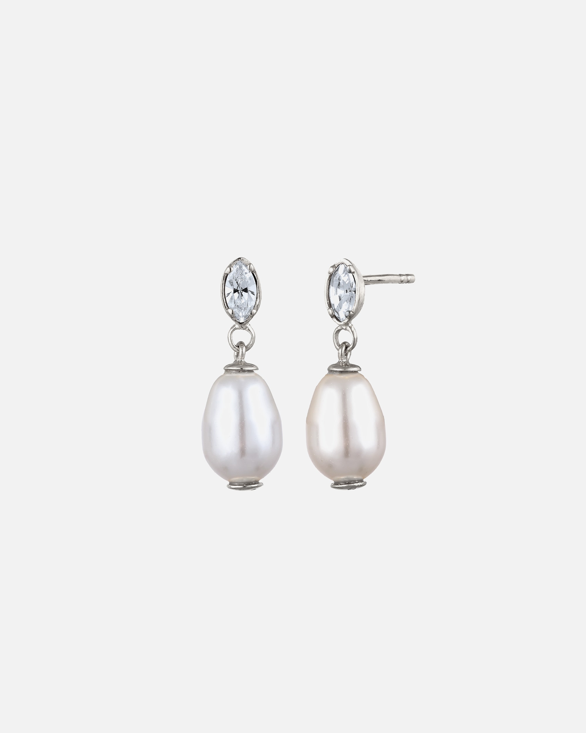 Boucles d'oreilles pour Femme Elli Clous d'oreilles Perles Synthétiques Blanc 925 Sterling Silver silberfarben