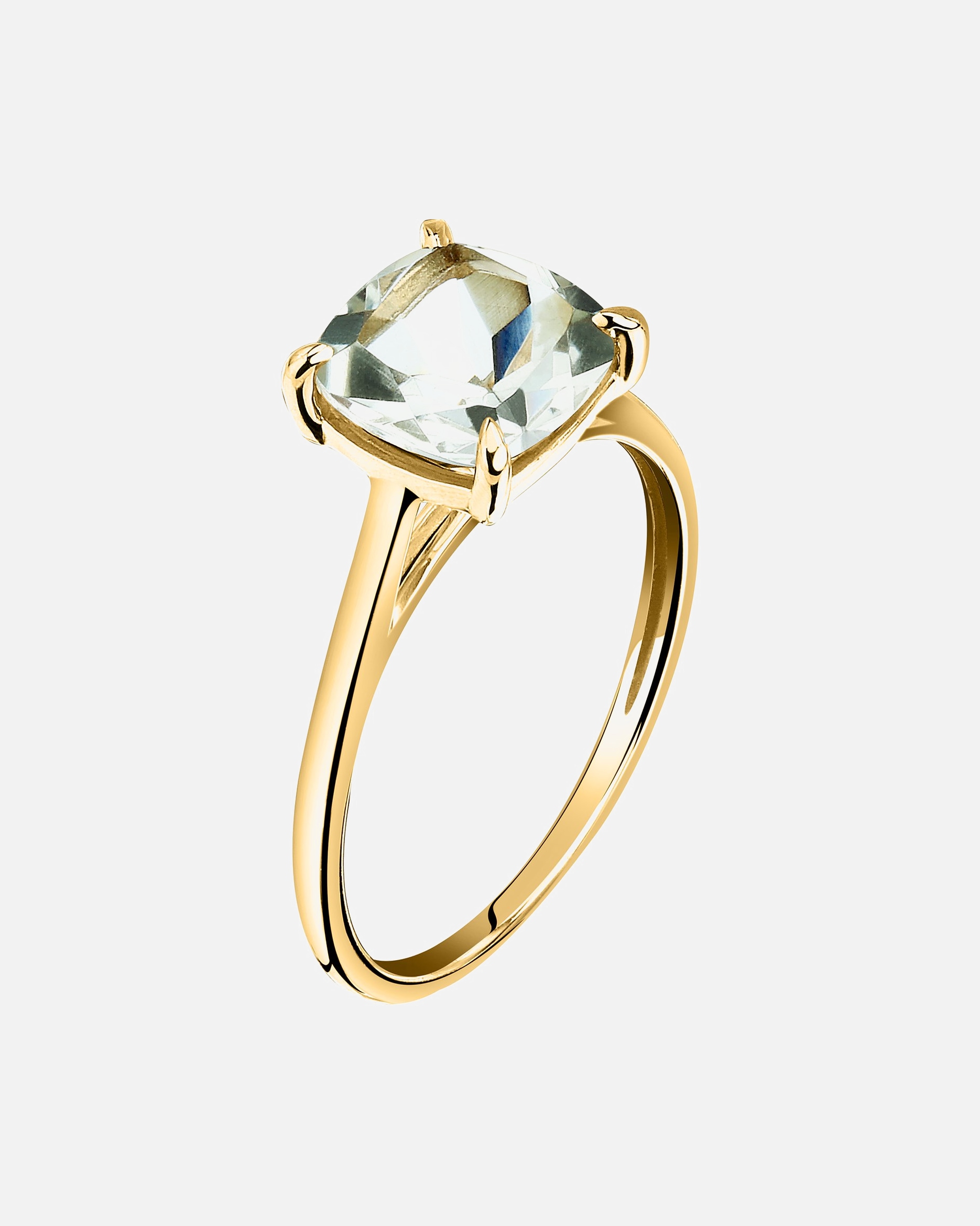 Bague pour Femme CHRIST Bagues or jaune, vert clair 54