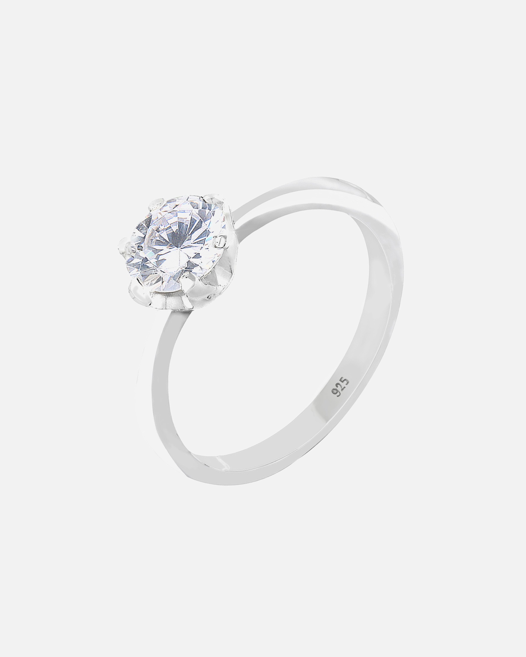 Bague pour Femme Elli Femme Classique des Fiançailles avec Cristal de Zircone en Argent Sterling 925 56