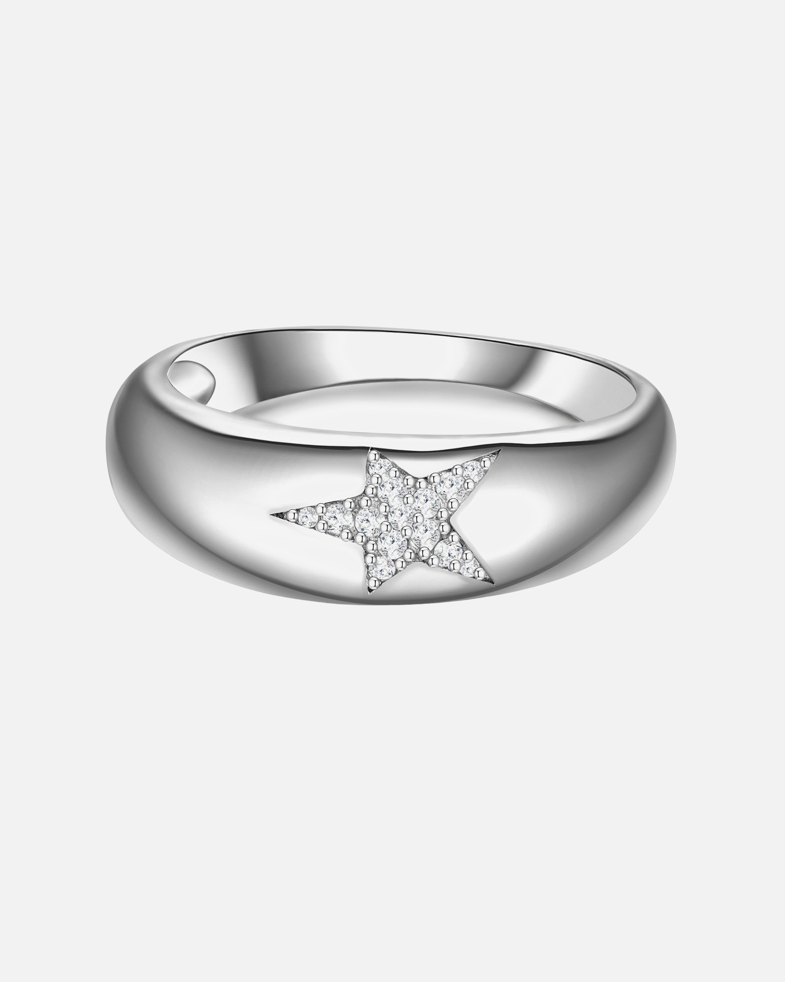 Bague pour Femme Glanzstücke München Bague en argent Étoilé Argent sterling Oxyde de zirconium (CZ) en Argent 60