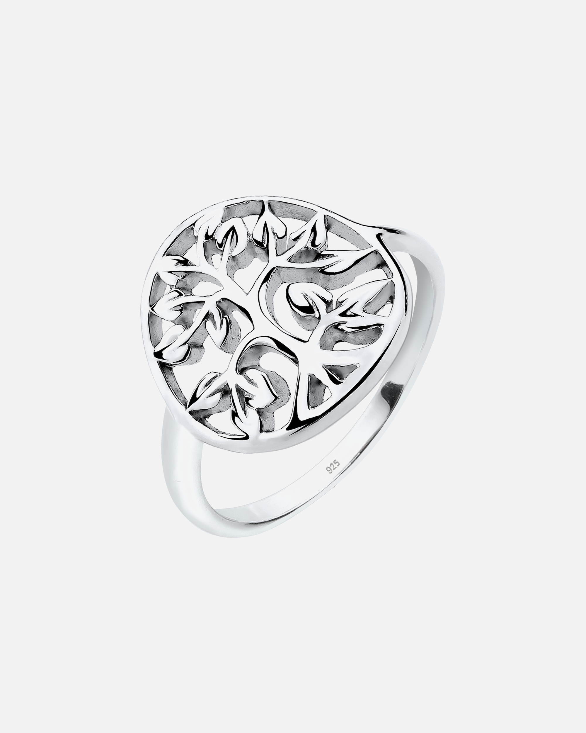 Bague pour Femme Elli Femmes Symbole Arbre de Vie Floral en Argent Sterling 925 52