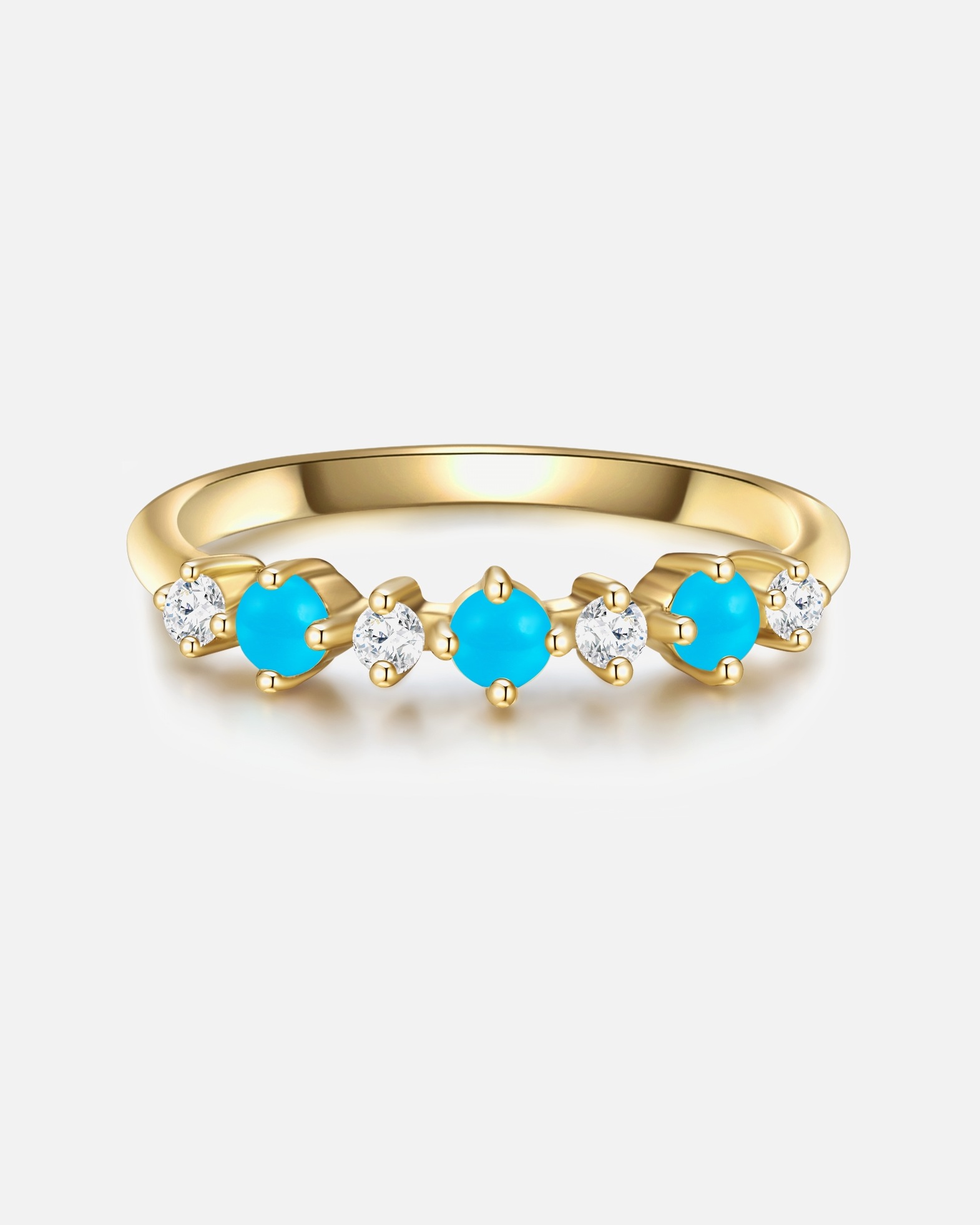 Bague pour Femme Glanzstücke München Bague en argent Argent sterling Oxyde de zirconium (CZ) en Or jaune 50