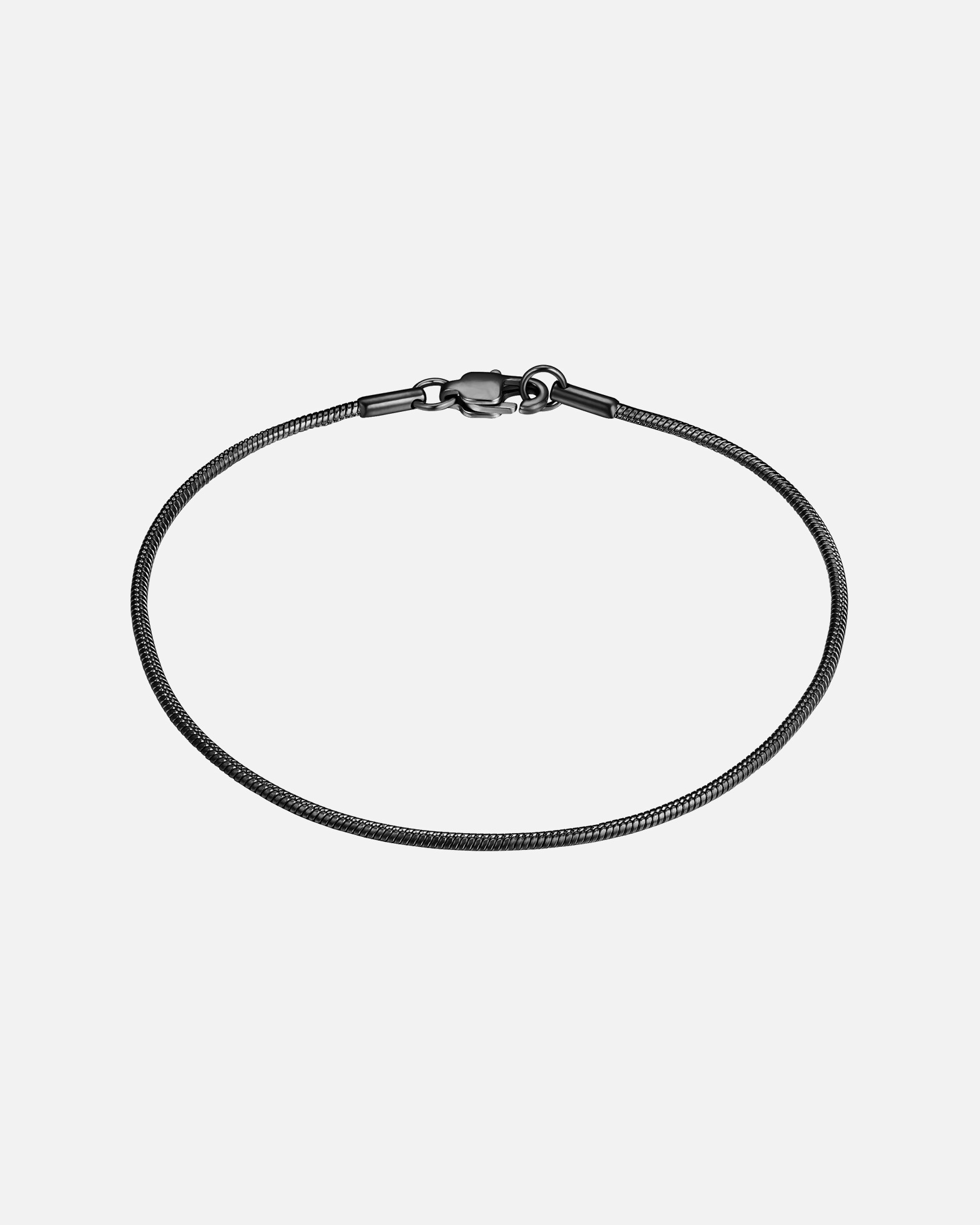 Bracelet pour Homme True Rebels Bracelet en Acier inoxydable en Noir 21 cm