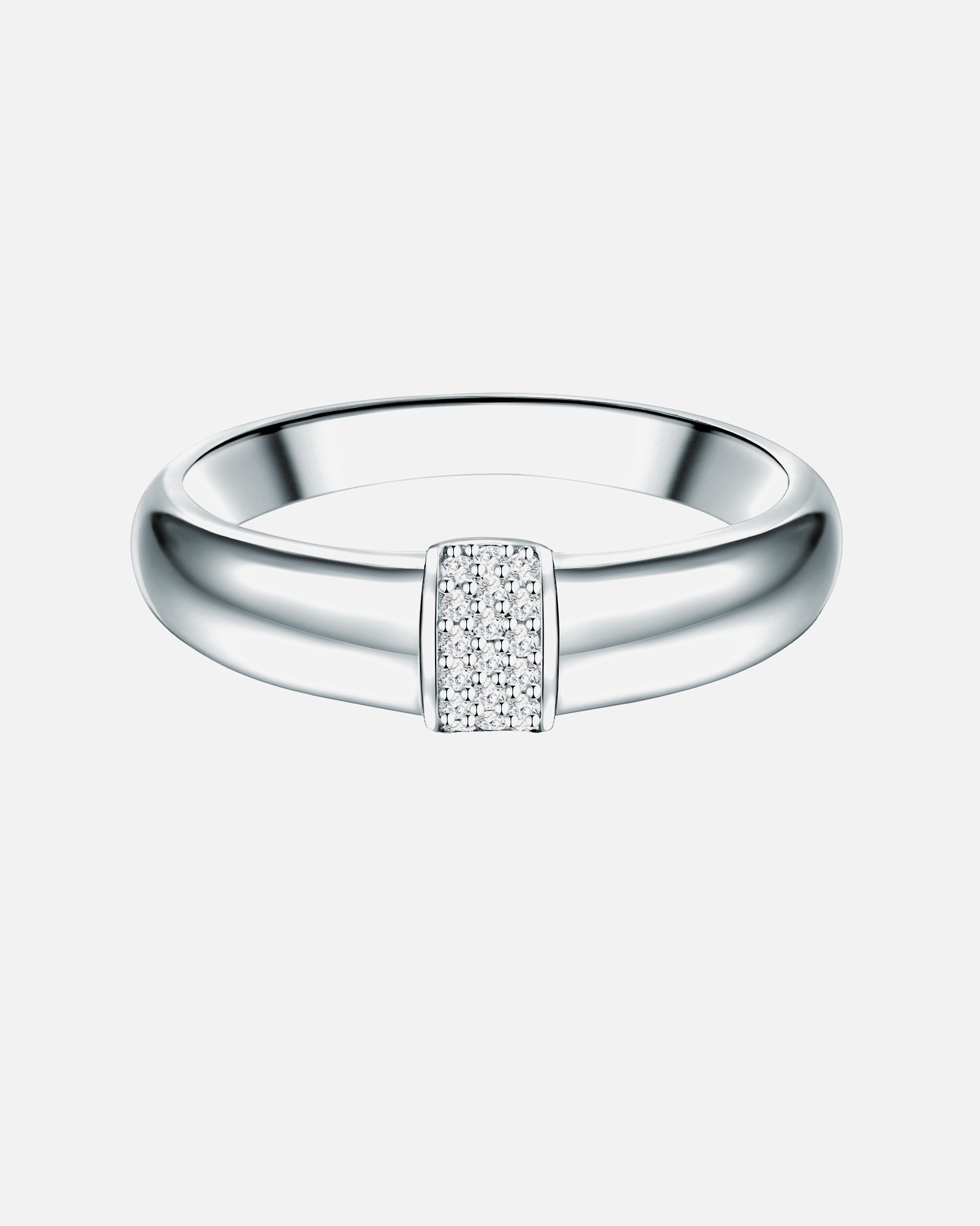 Bague pour Femme Trilani Bague en argent Argent sterling Oxyde de zirconium (CZ) en Argent 50