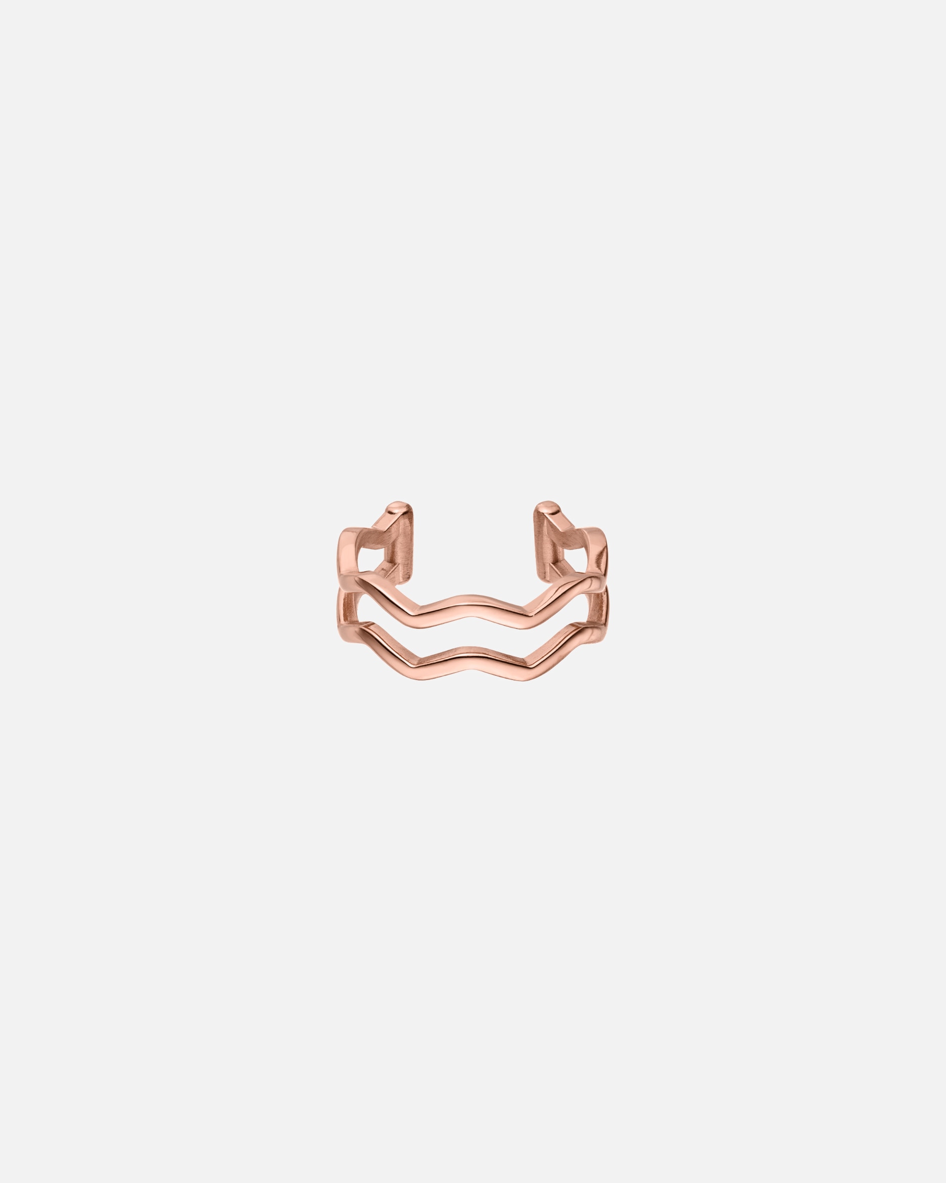 Bague pour Unisexe Purelei Waves Anneau 100% acier inoxydable Or Rose