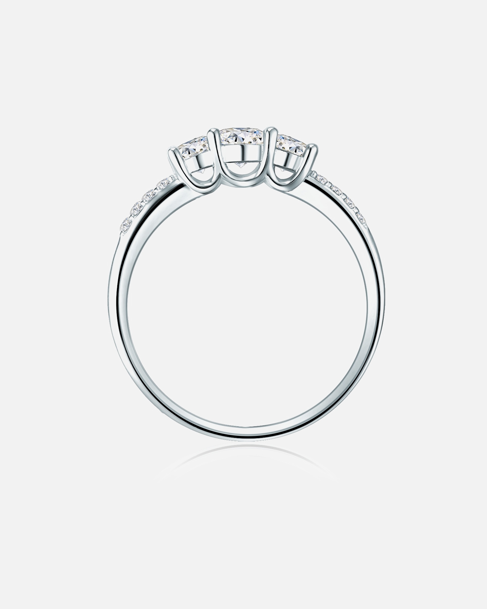 Bague pour Femme Trilani Bague en argent Argent sterling Oxyde de zirconium (CZ) en Argent 54