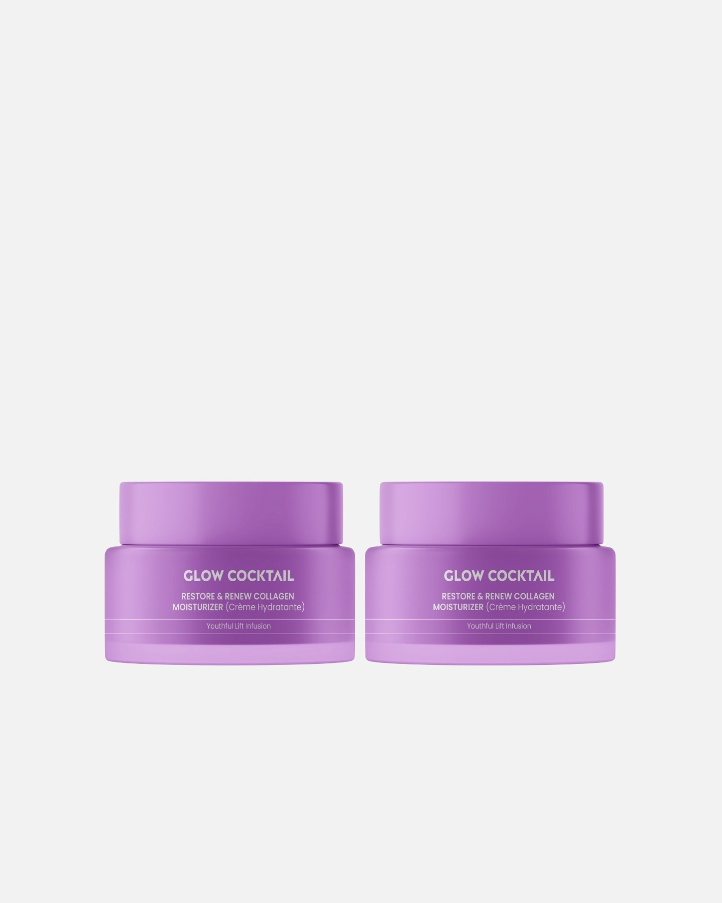 Crème visage pour Femme Glow Cocktail Duo de crèmes régénératrices au collagène 1 pièce