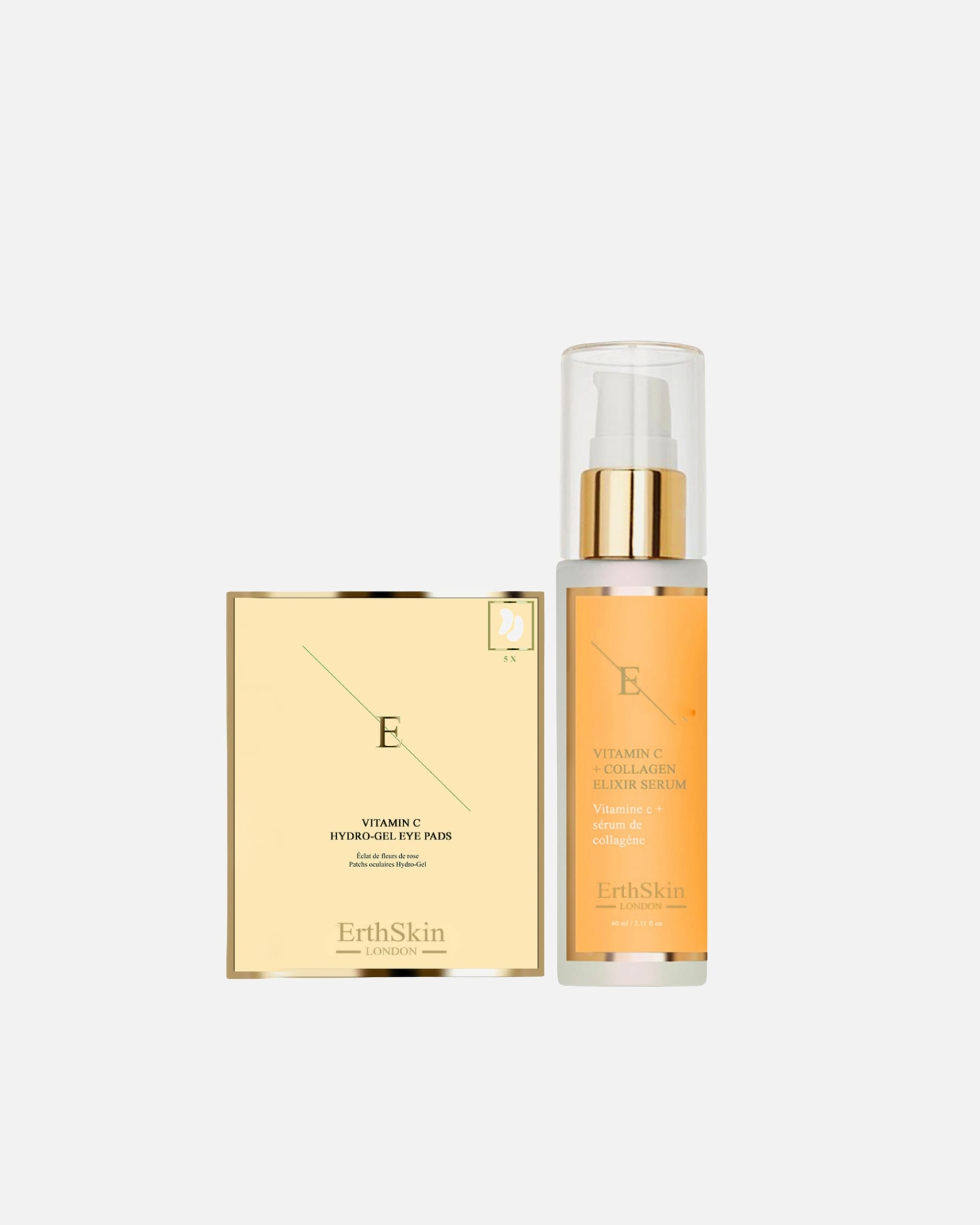 Coffret soin visage pour Femme ErthSkin London Duo booster pour les yeux à la vitamine C 1 pièce