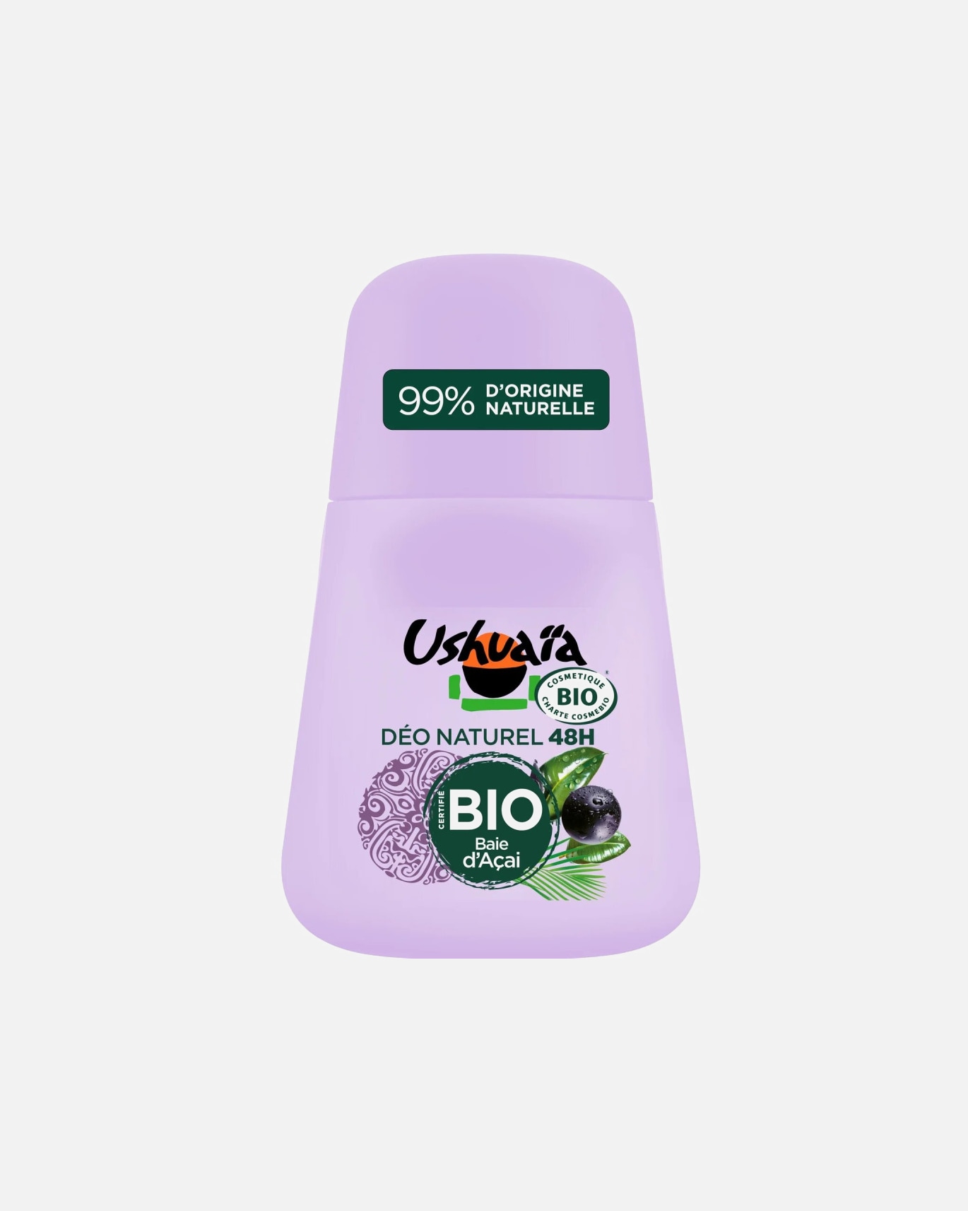 Déodorant pour Unisexe Ushuaïa Déodorant Bio 48h - Baie d' Açaï 50 ml