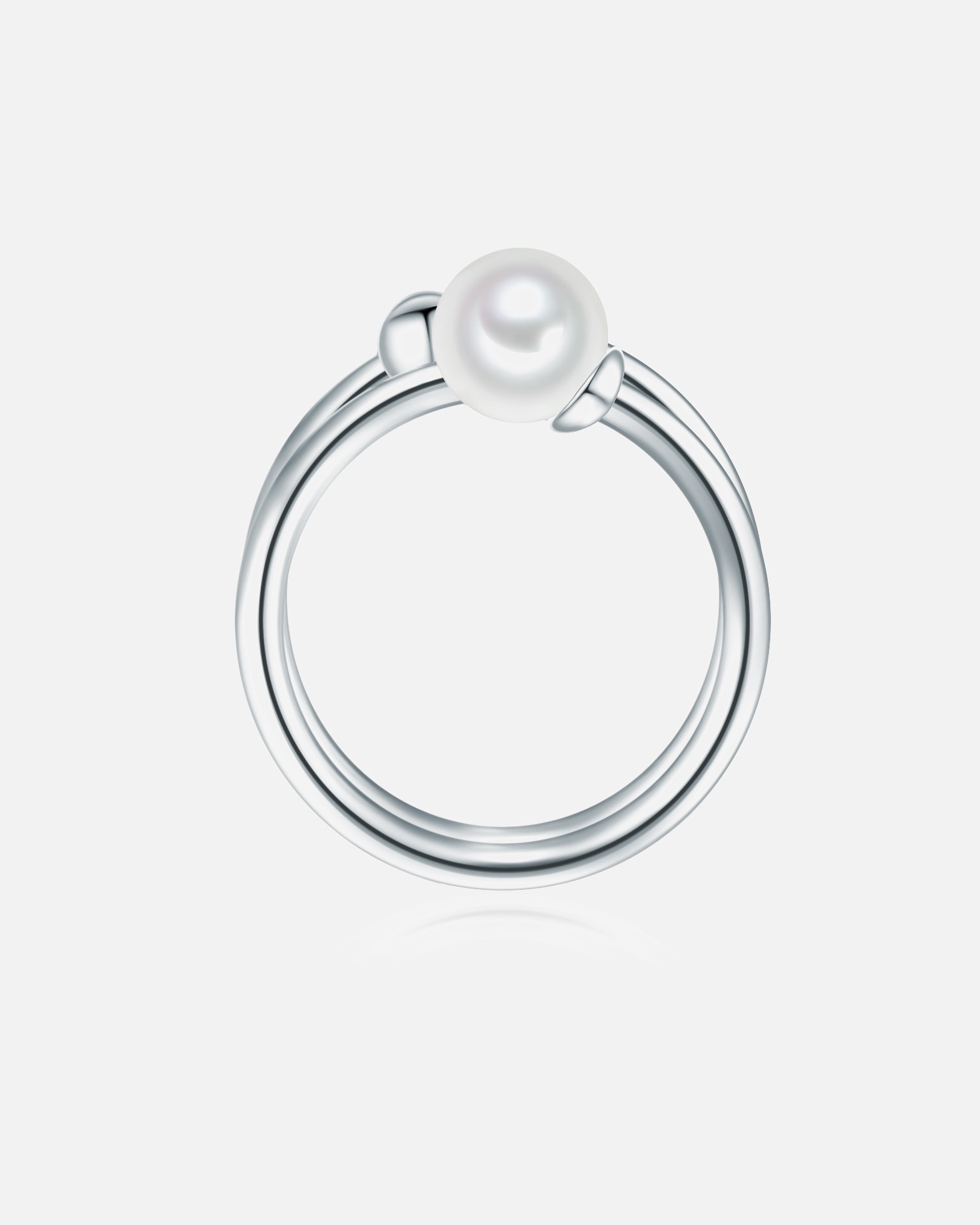 Bague pour Femme Lulu & Jane Bague Argent sterling Perle de culture d'eau douce en Argent 58