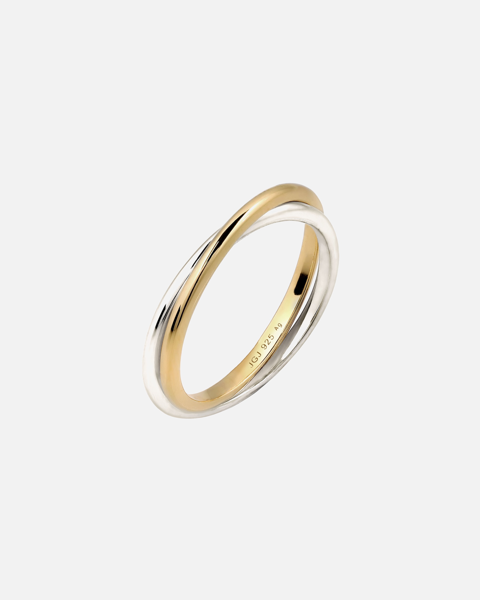 Bague pour Femme Elli Bague sans pierres 925 Sterling Silver Gold-plated 52