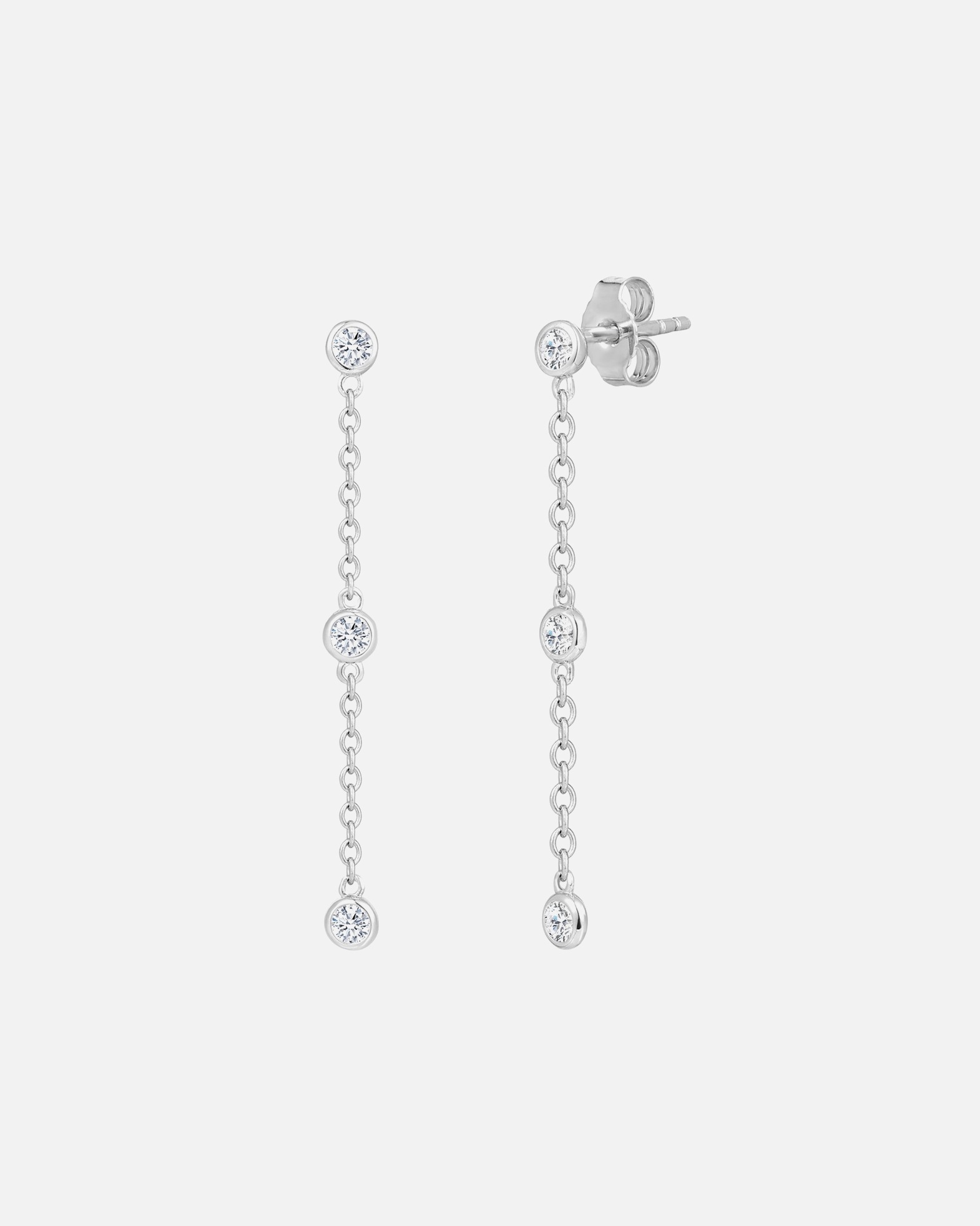 Boucles d'oreilles pour Femme Trilani Boucles d´oreilles en Argent sterling en Argent 36,0 mm
