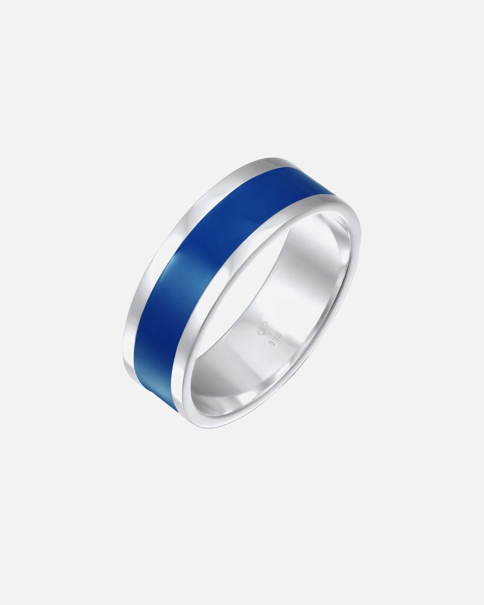 Bague pour Homme KUZZOI Bague homme Basic Géo Émail Casual 925 Argent 60