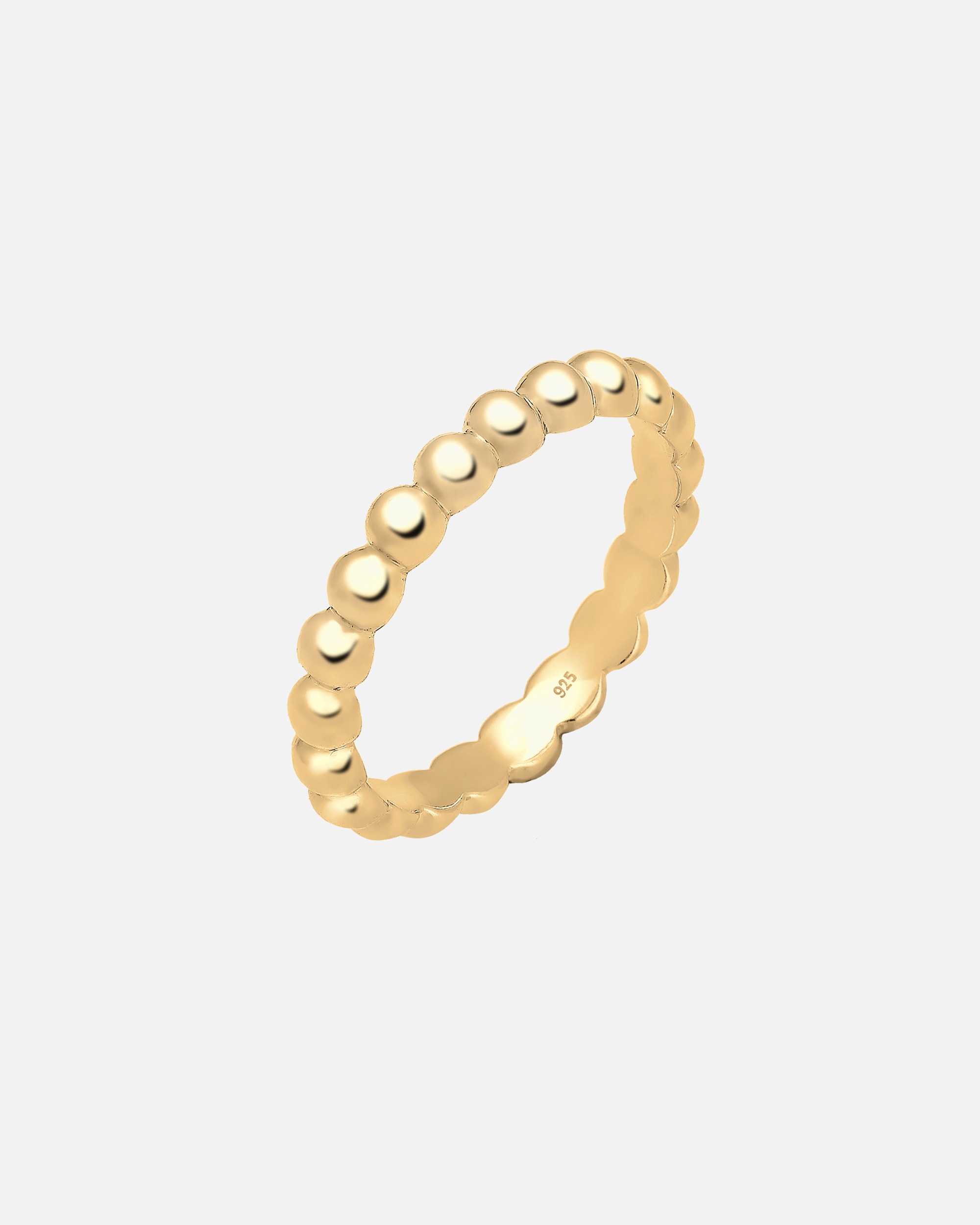 Bague pour Femme Elli Empilement tendance 925 Argent Plaqué Or rose 52