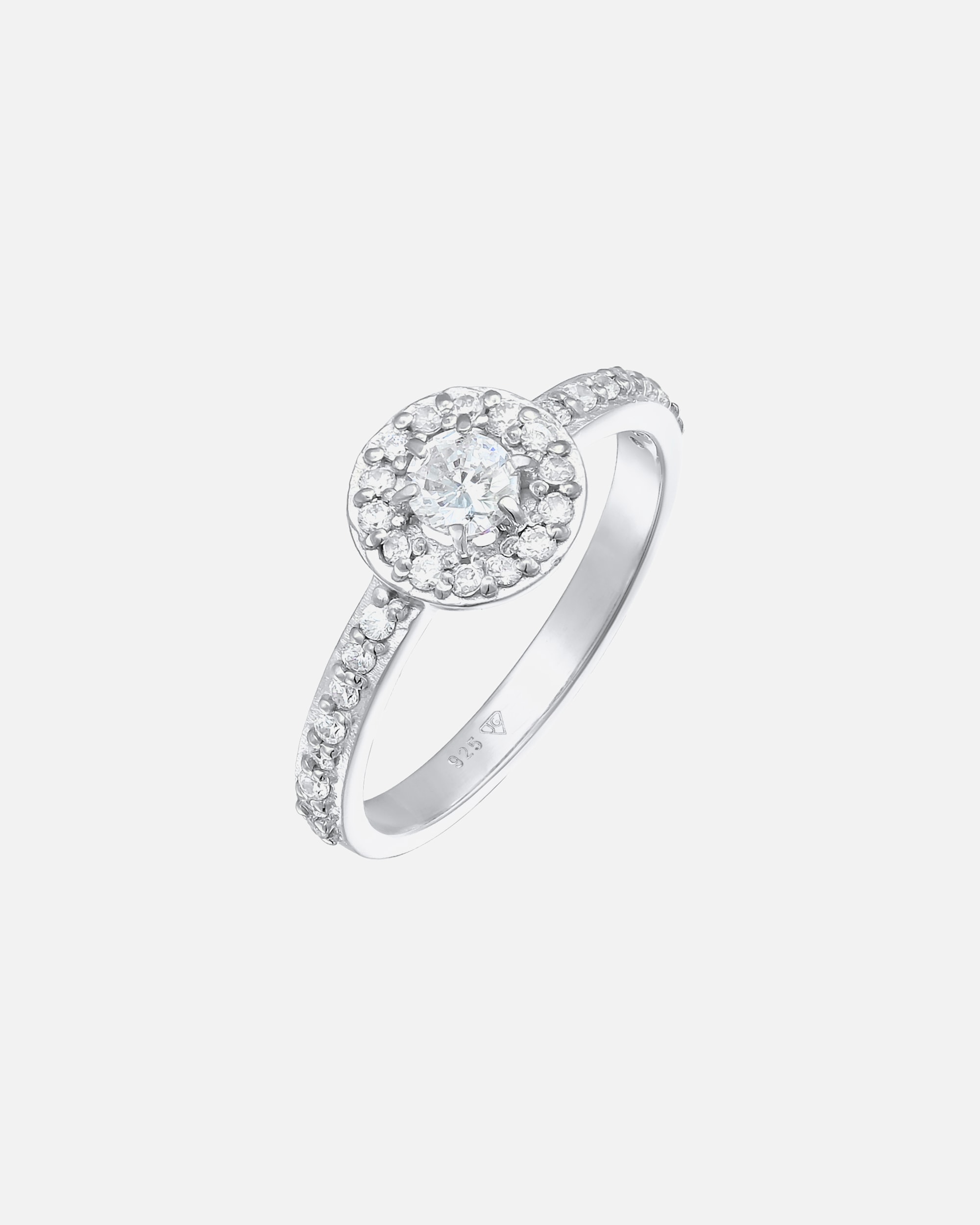 Bague pour Femme Elli Zirkonia Klassik Verlobung 925 Silber 54