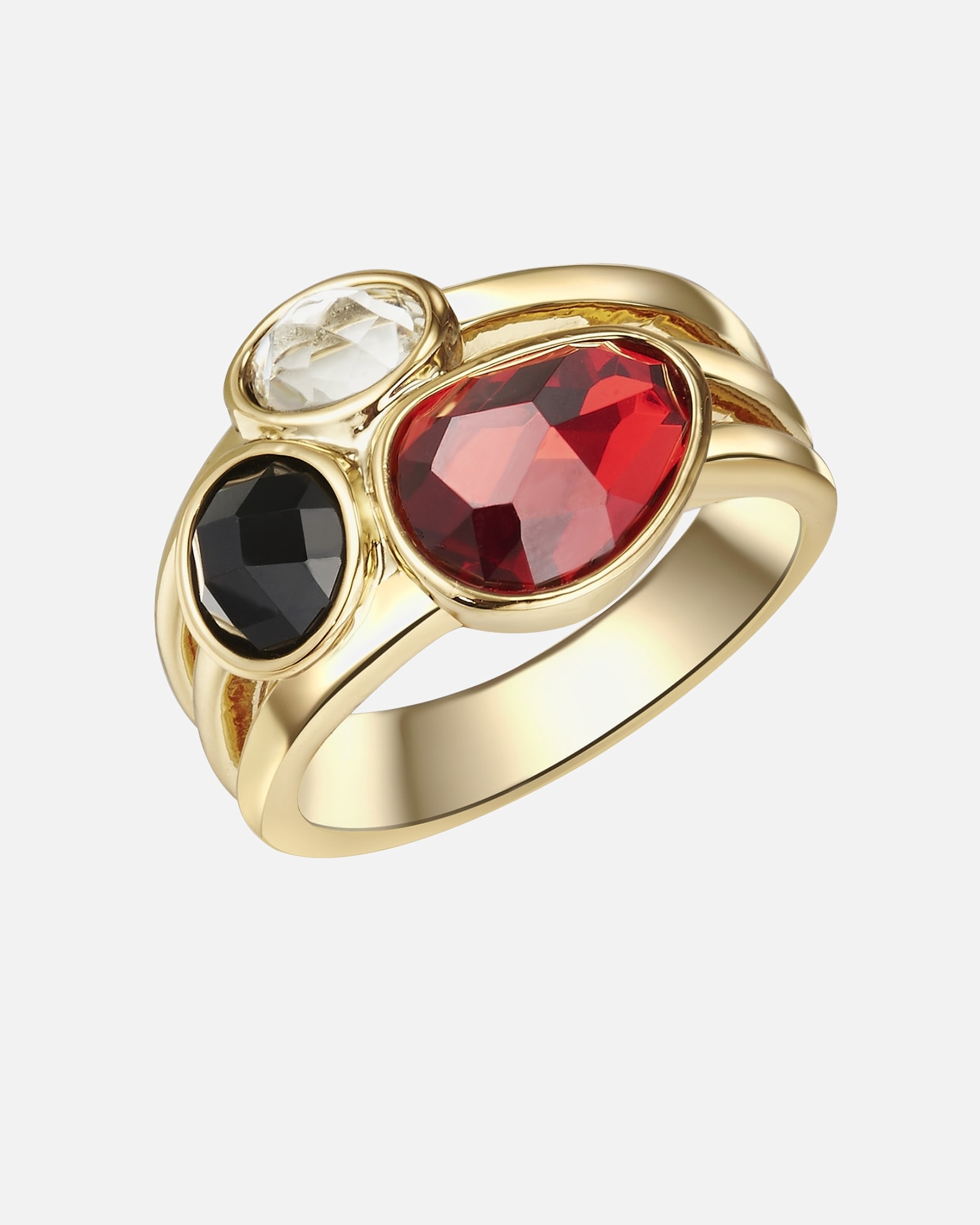 Bague pour Femme Lulu & Jane Bague en Alliage de fer en Or jaune 50