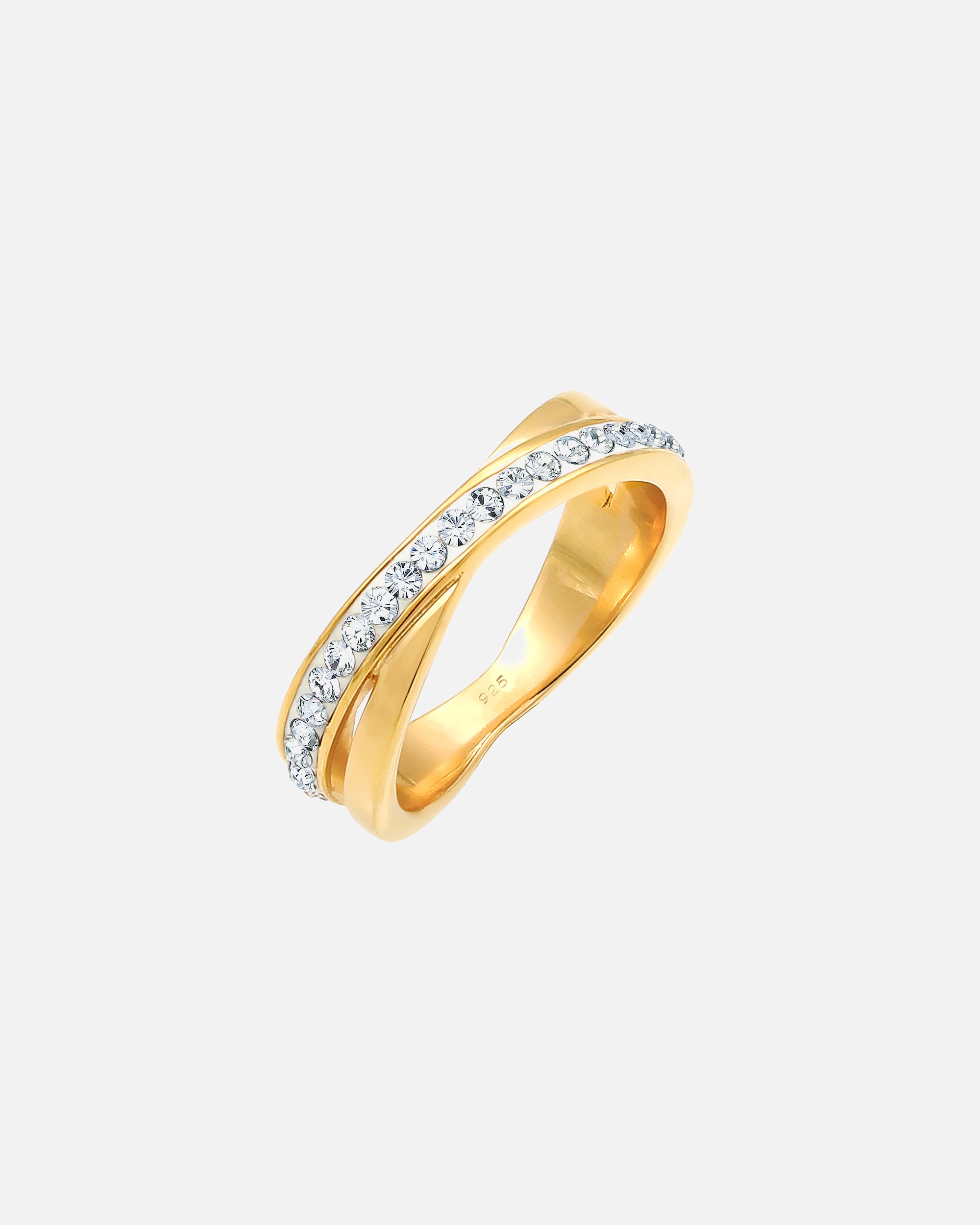 Bague pour Femme Elli Femme d'Emballage Élégant avec Cristaux en Argent Sterling 925 56