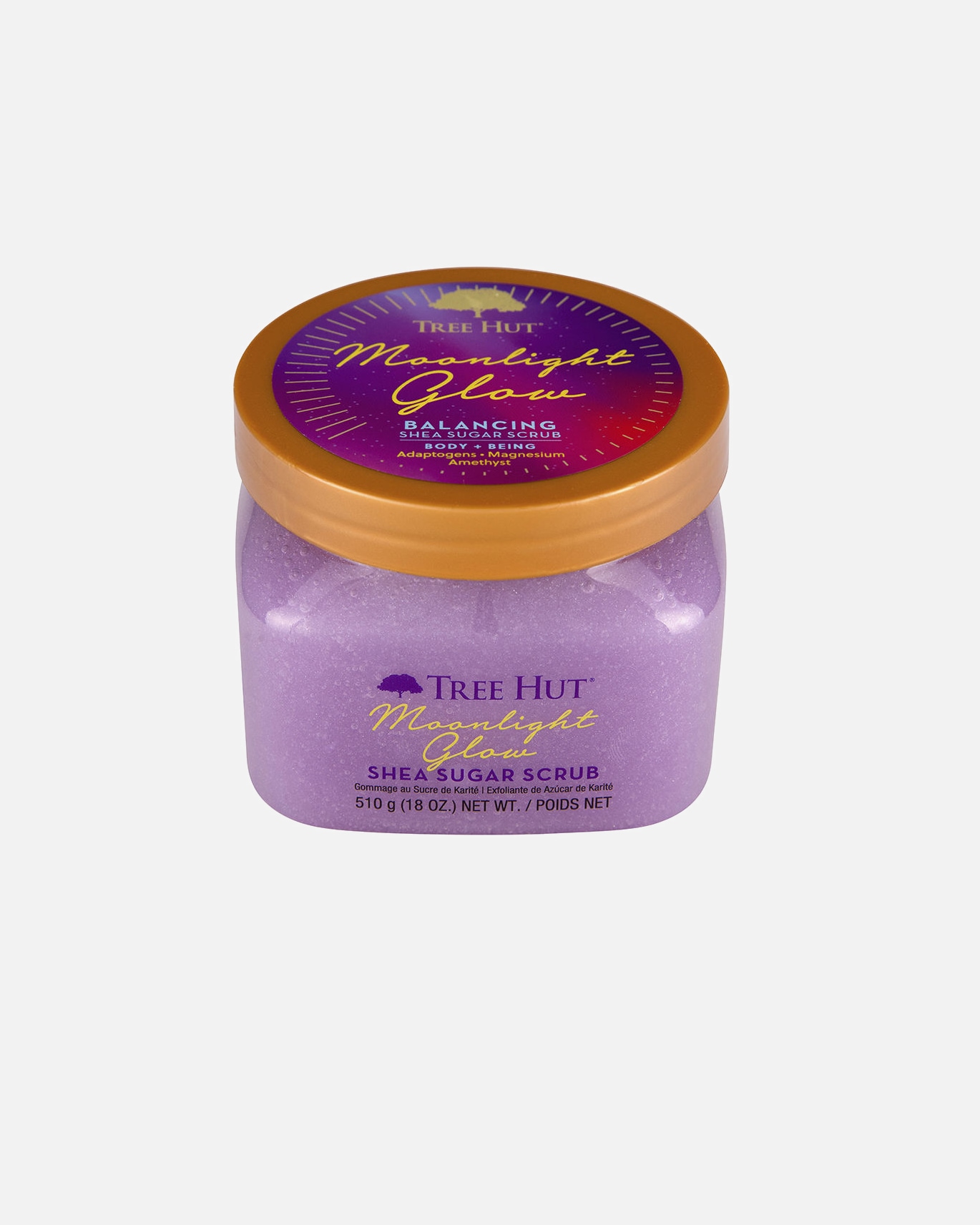 Gommage pour le corps pour Unisexe Tree Hut Gommage au sucre « Éclat au clair de lune » 510 gr