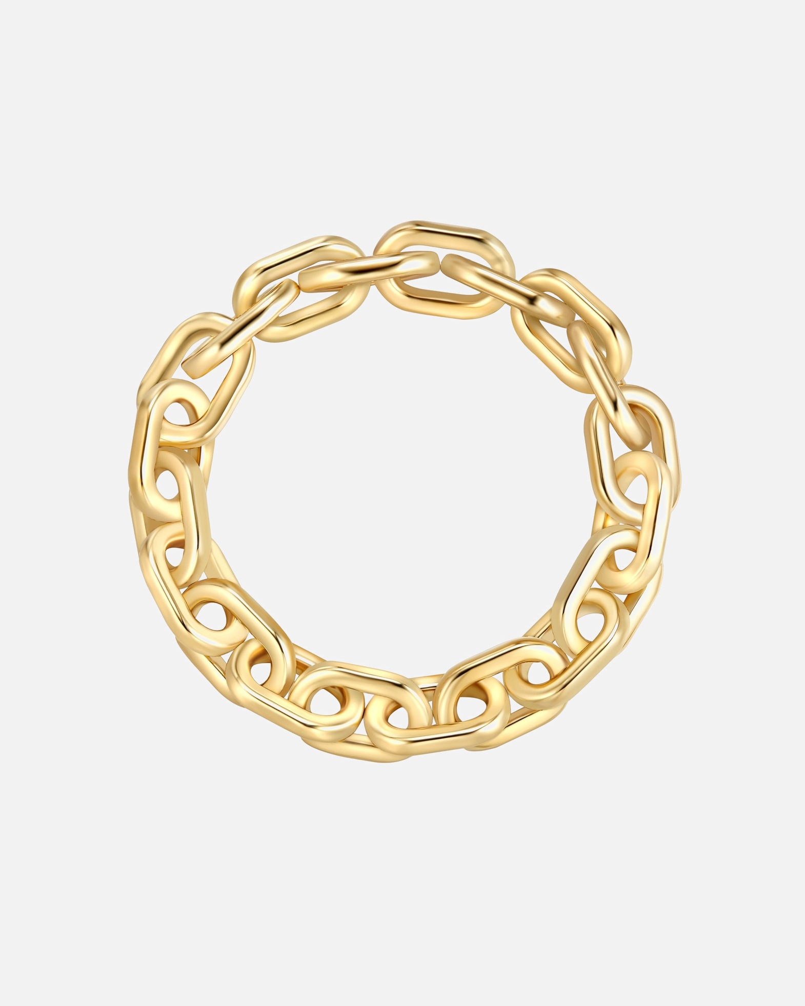 Bracelet pour Femme Yokoamii Bracelet en alliage de métal en or jaune Réglable, 16,0 - 21,0 cm