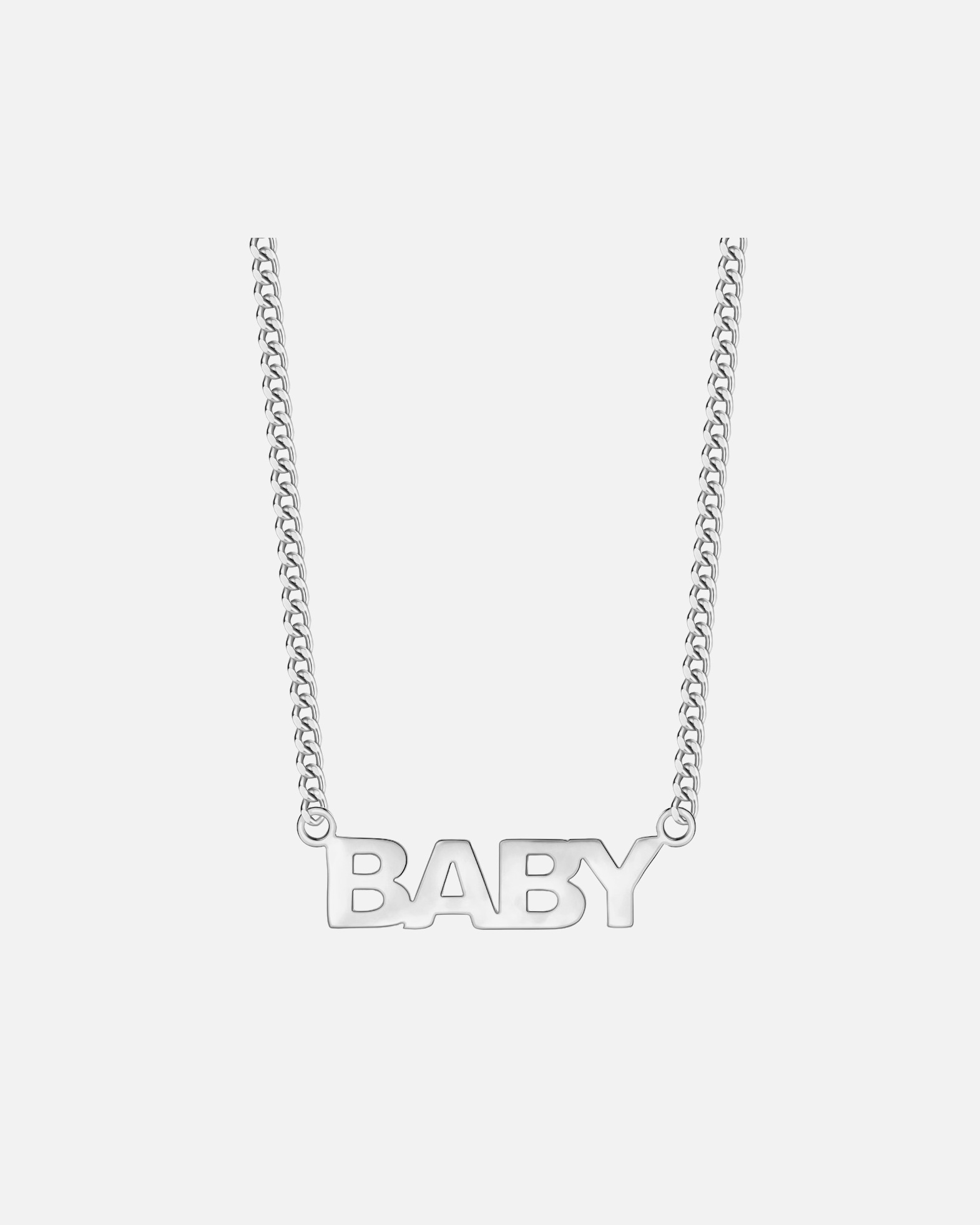 Collier pour Femme Eastside Chaîne BABY en Acier inoxydable en Argent 40,0 cm Basiskette + 5,0 cm Verlängerung