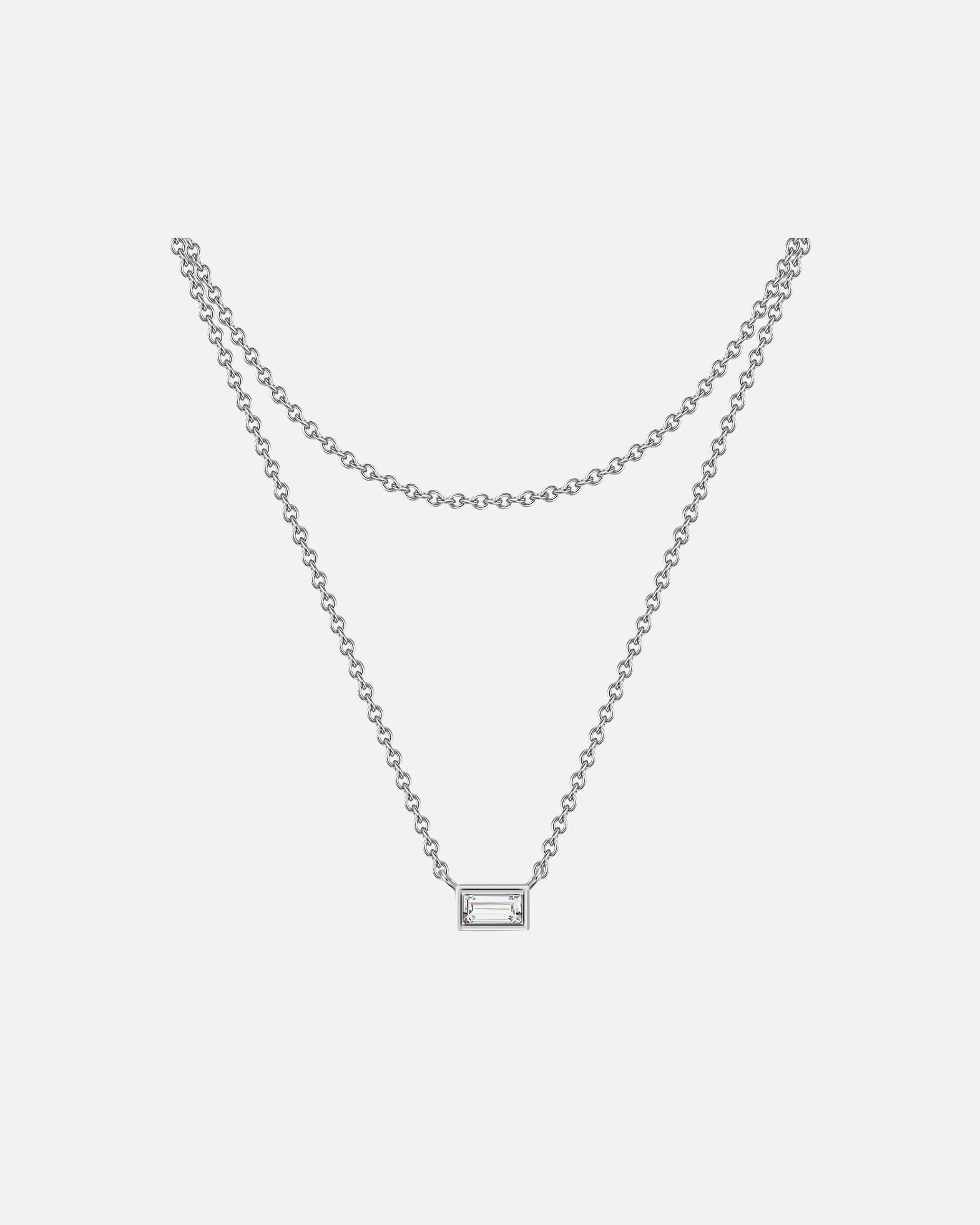 Collier pour Femme Glanzstücke München Collier en argent Argent sterling Oxyde de zirconium (CZ) en Or jaune Chaîne de base 42,0/36,0 cm + rallonge d