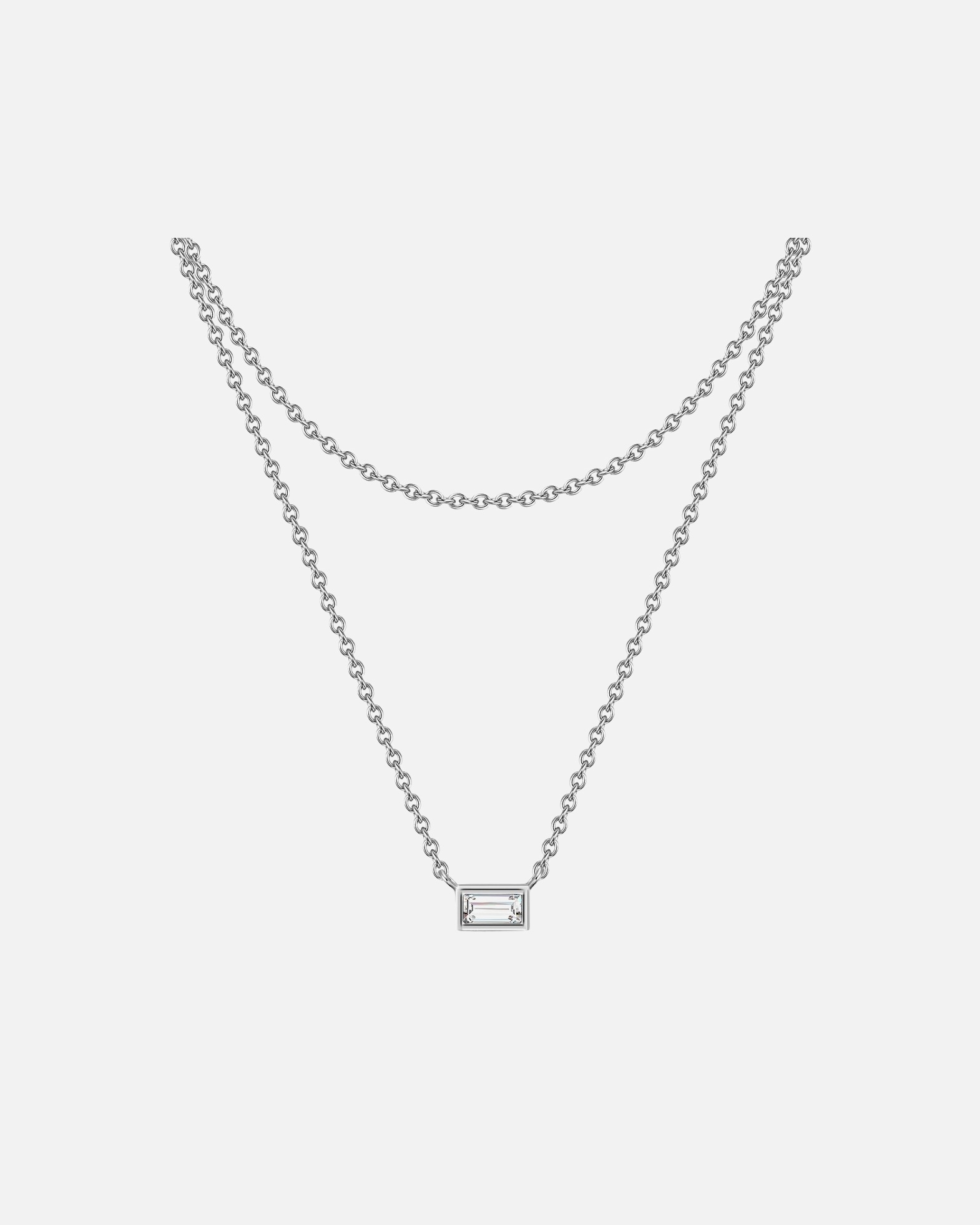 Collier pour Femme Glanzstücke München Collier en argent Argent sterling Oxyde de zirconium (CZ) en Or jaune Chaîne de base 42,0/36,0 cm + rallonge d