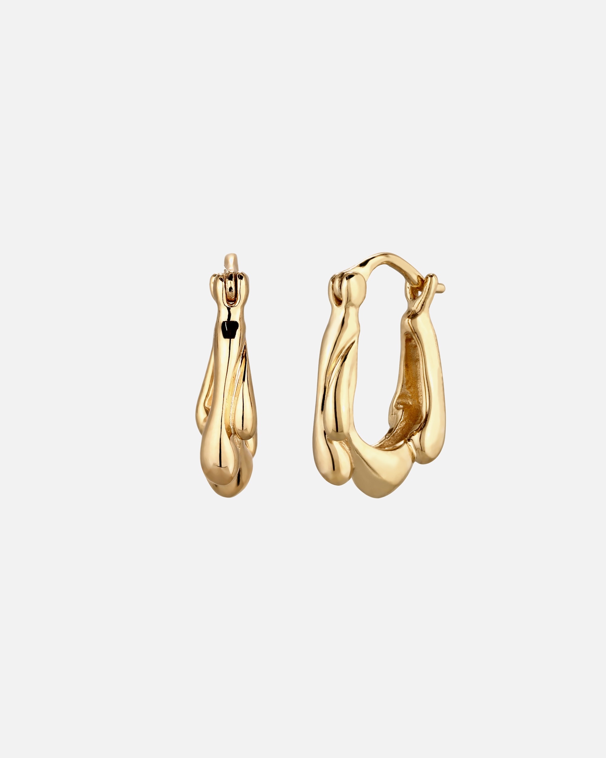 Boucles d'oreilles pour Femme Elli Créole sans pierre 925 Sterling Silver goldfarben