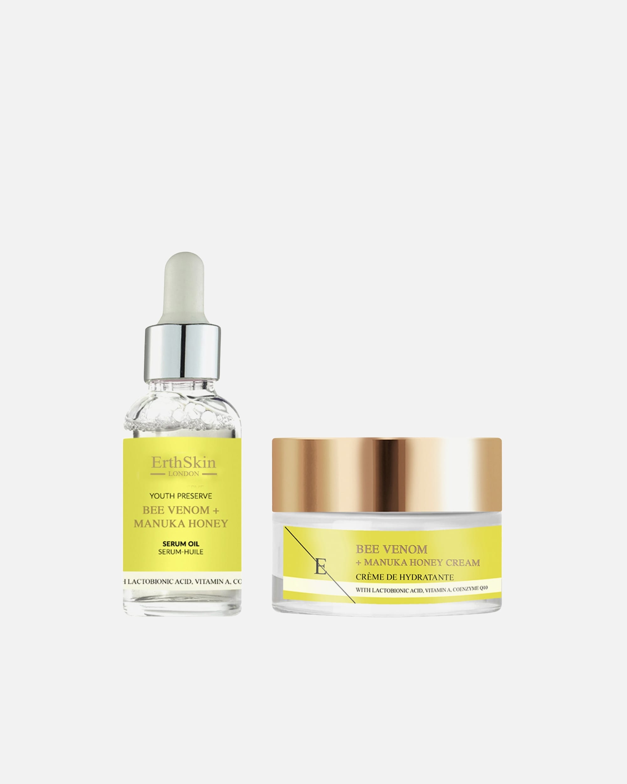 Soin anti-âge pour Femme ErthSkin London Duo d'huiles de raie-abeille 1 pièce