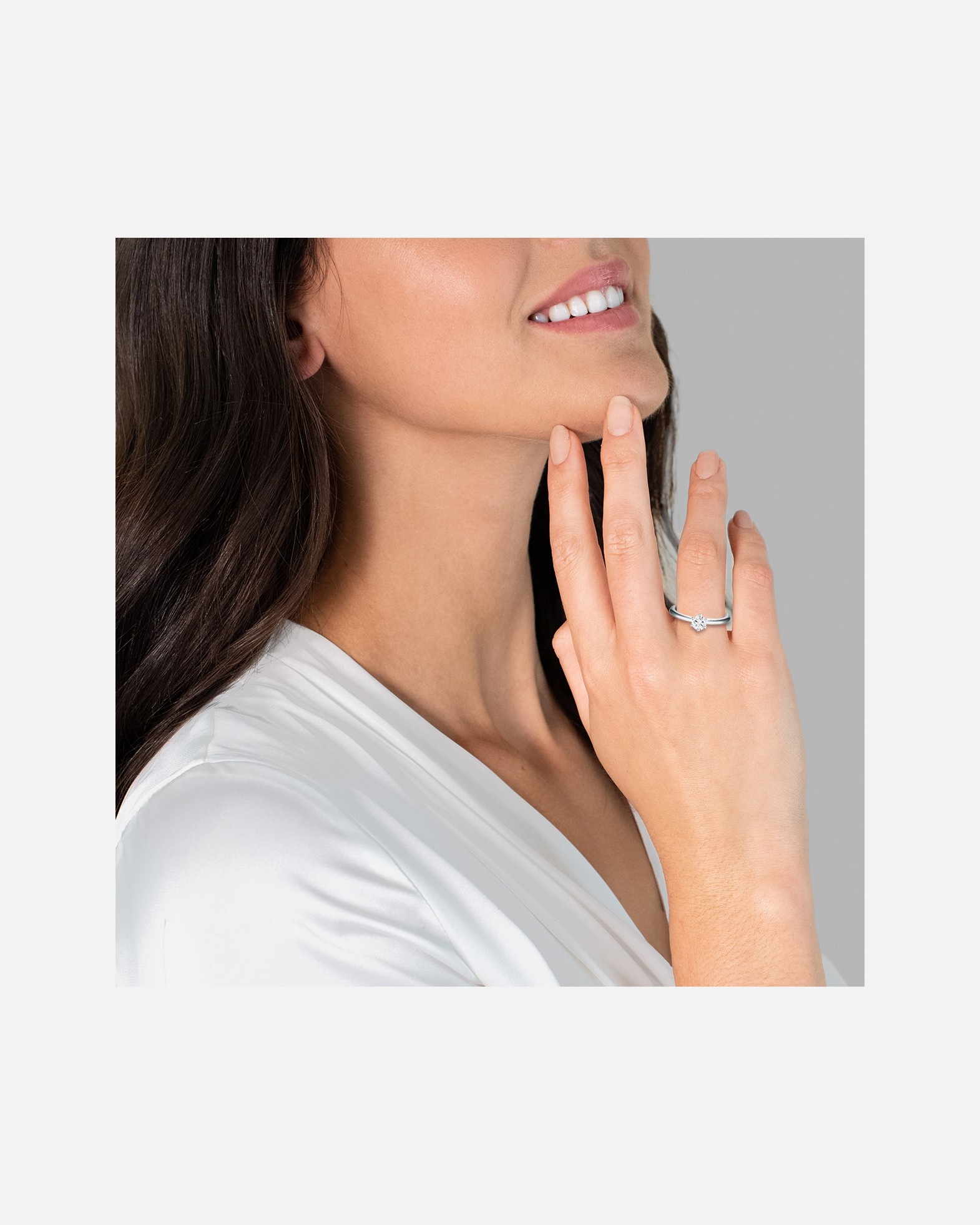 Bague pour Femme Trilani Bague en argent Argent sterling Oxyde de zirconium (CZ) en Argent 54