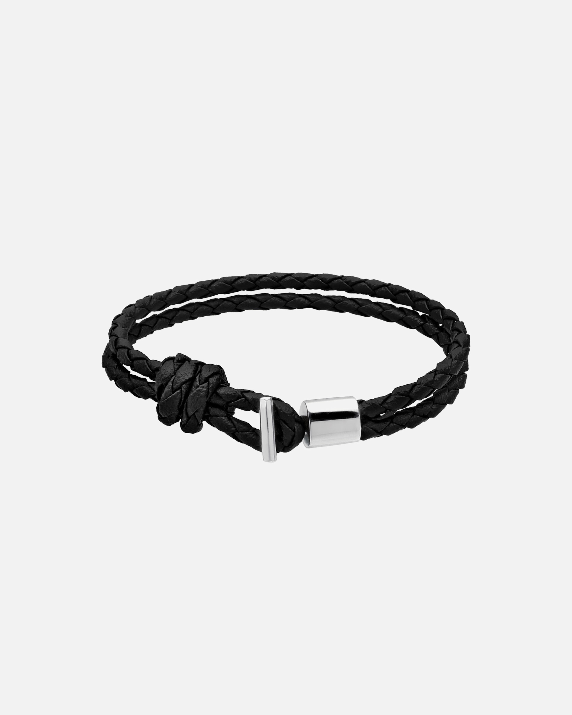 Bracelet pour Homme KUZZOI Pendant Cuir Velours Bracelet Homme - (925/1000) Argent 19