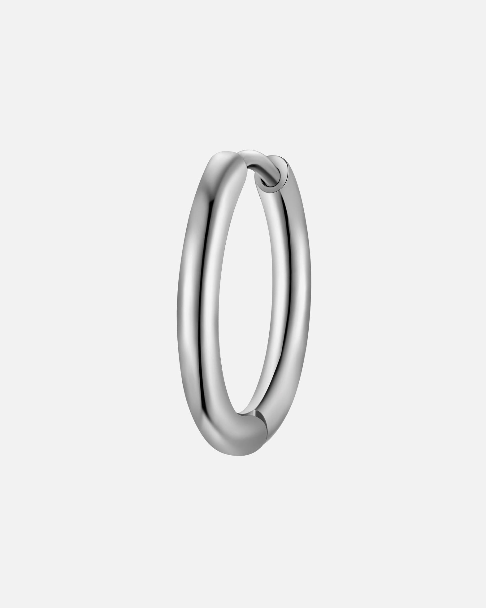 Créoles pour Homme True Rebels Boucles d´oreilles en Acier inoxydable en Argent 15,1 mm