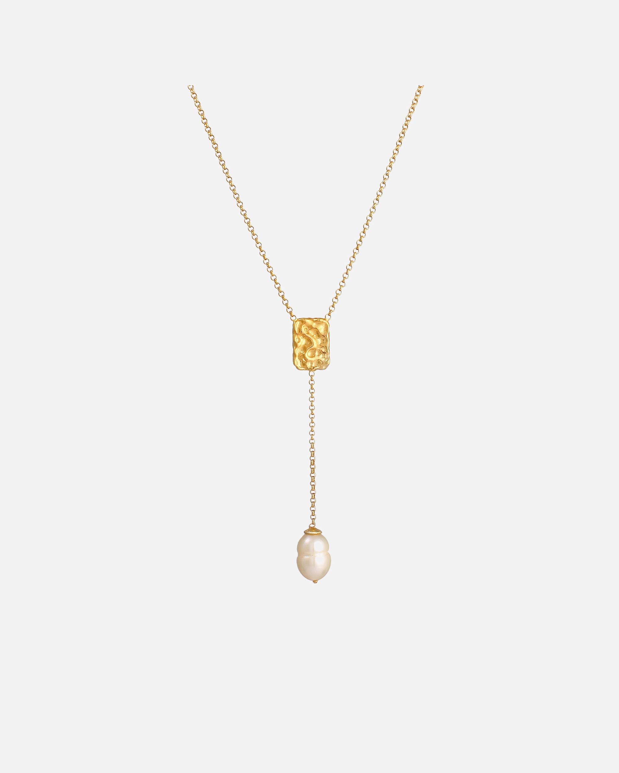 Collier pour Femme Elli PREMIUM Y pour dames Pendentif baroque organique intemporel en argent sterling 925 goldfarben