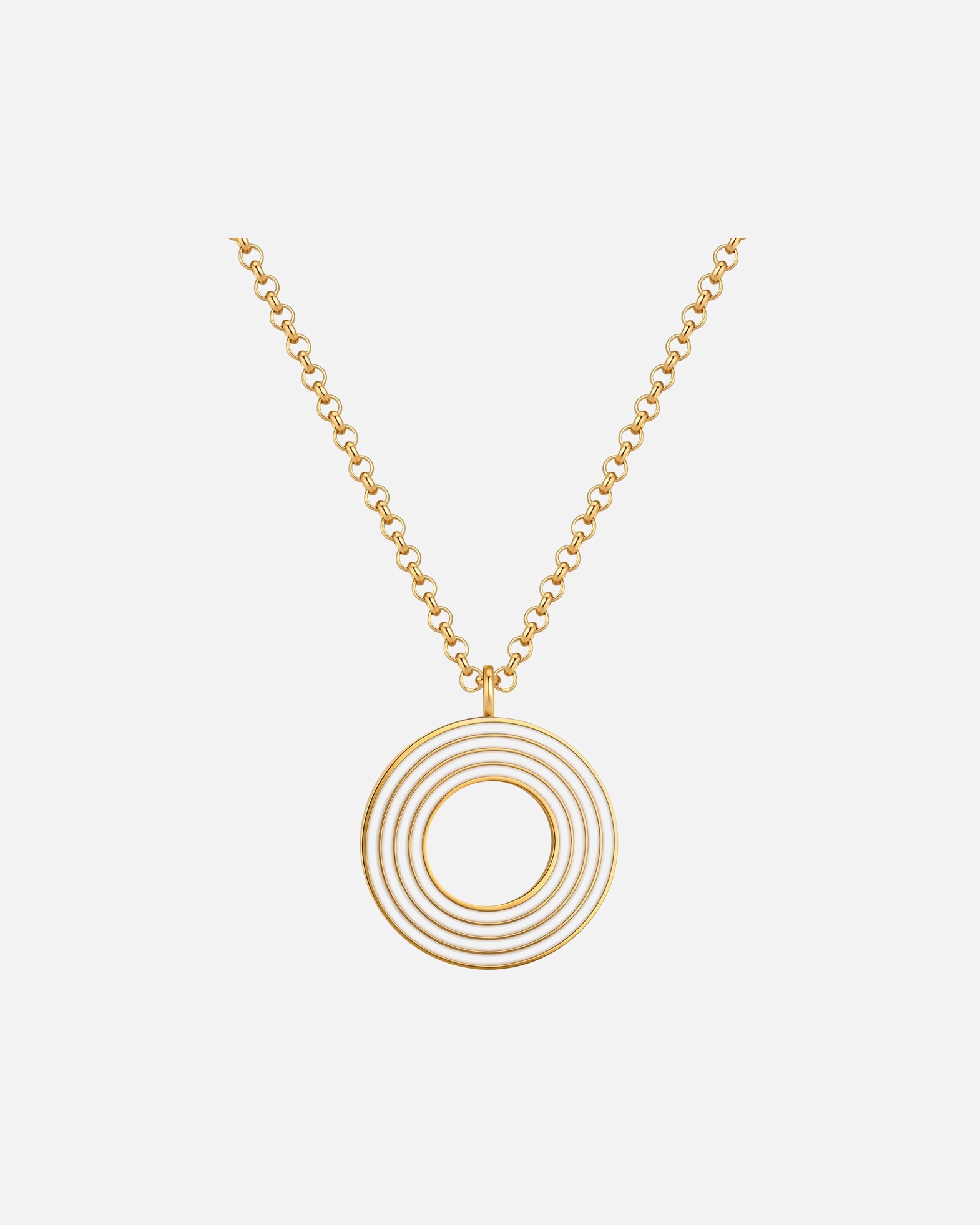 Collier pour Femme Glanzstücke München Collier Lettre O en Acier Inoxydable en Doré 40,0 cm Basiskette + 5,0 cm Verlängerung
