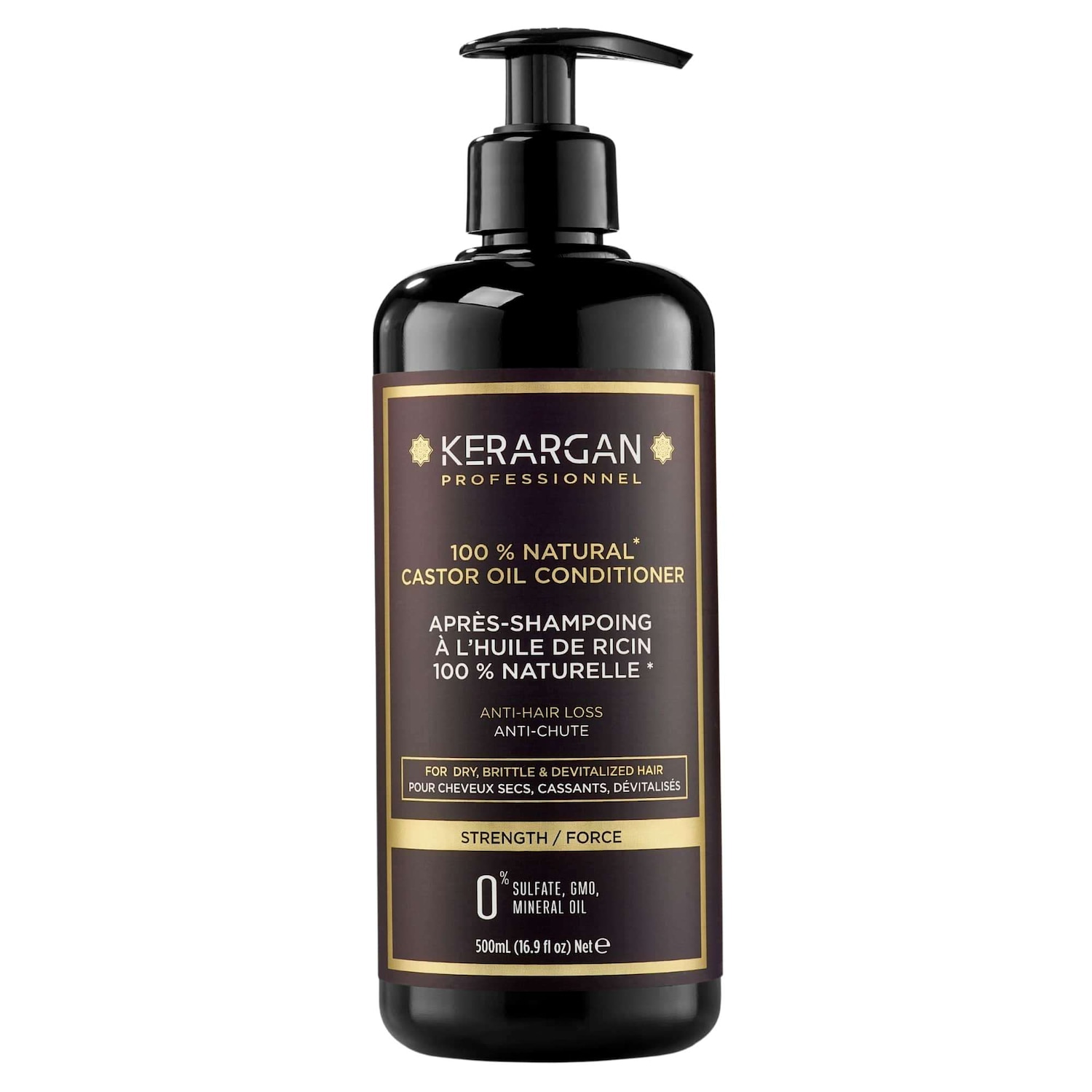 Kerargan - Après-Shampoing Anti-Chute à l'Huile de Ricin - 500ml