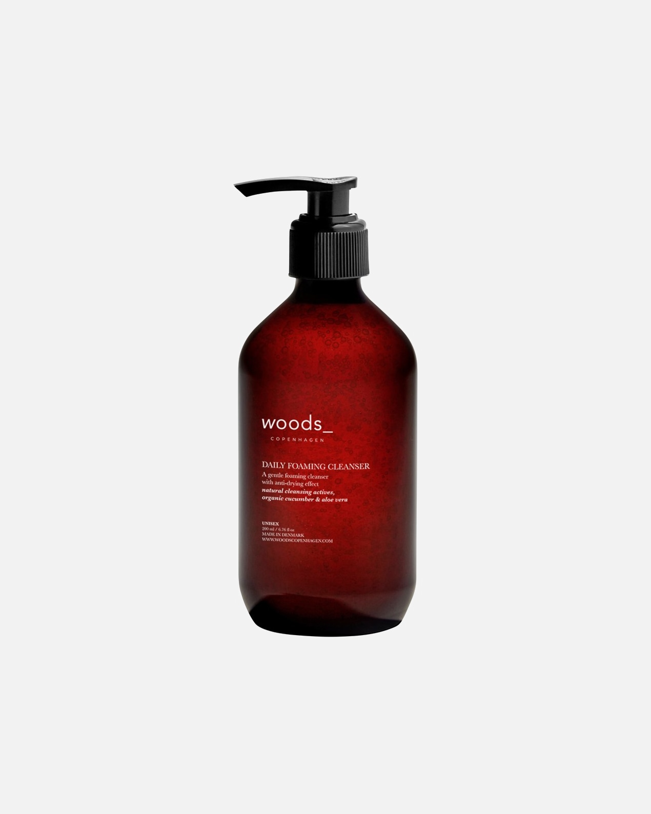Mousse nettoyante visage pour Unisexe Woods Copenhagen Default Brand Line Daily Foaming Cleanser 200 ml