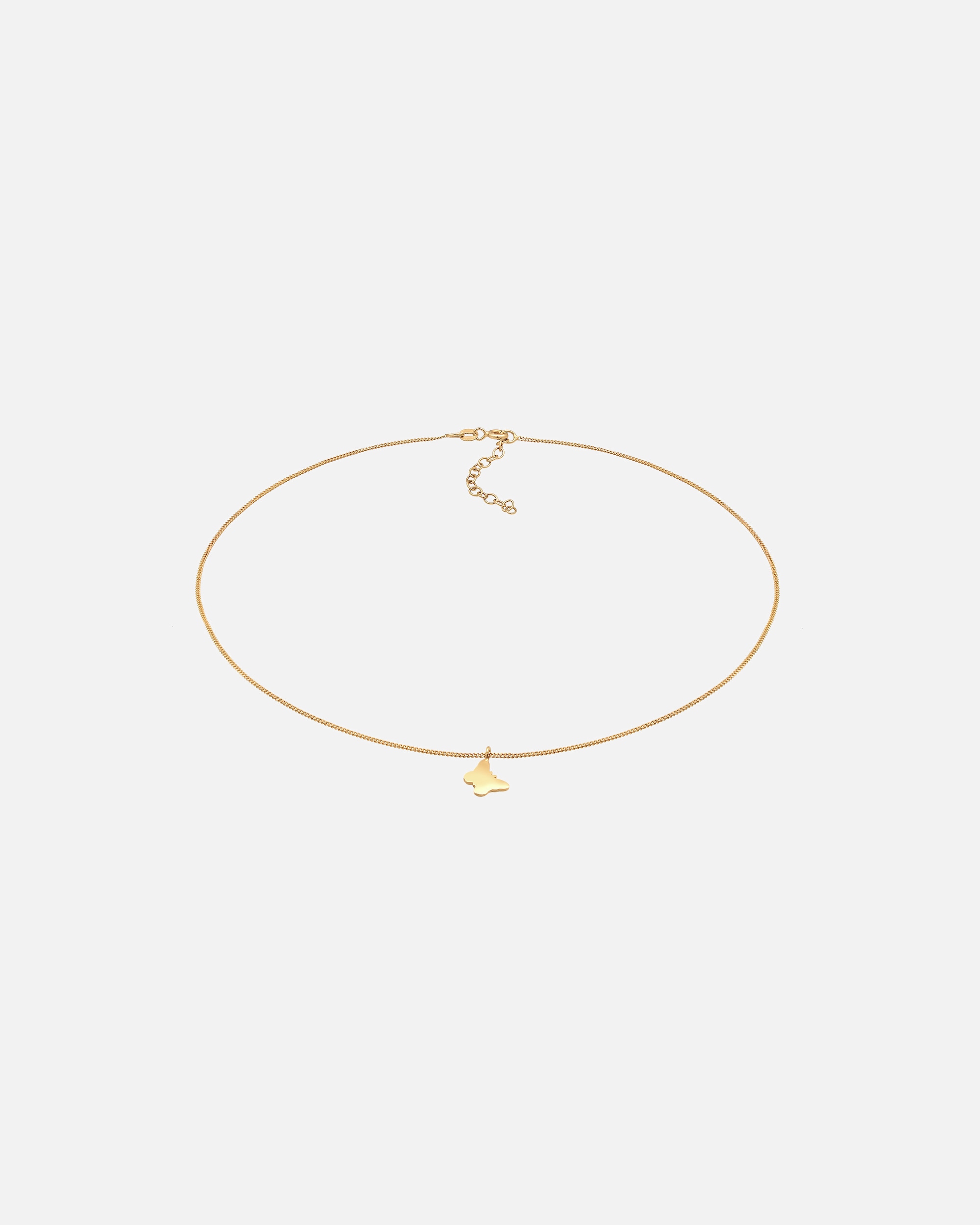 Collier pour Femme Elli Femmes choker papillon pendentif basique en argent sterling 925 goldfarben