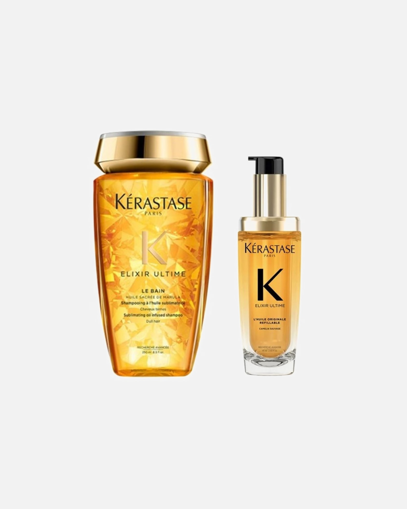 Coffret soin cheveux pour Femme Kérastase Coffret Elixir Ultime 2 pièces L’Huile Originale (Bain / Huile capillaire) 1 pièce