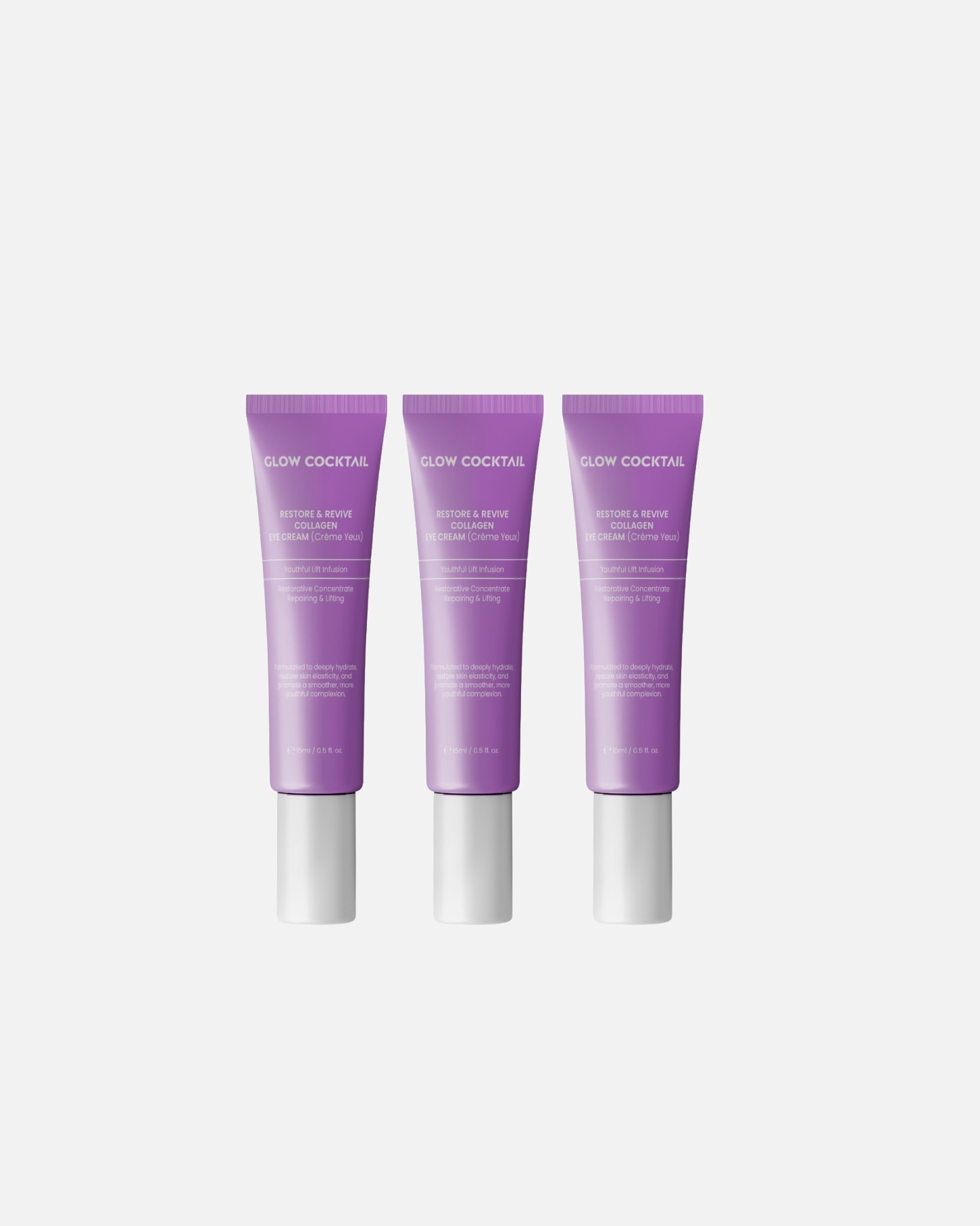 Crème contour des yeux pour Femme Glow Cocktail Trio de crèmes contour des yeux au collagène 1 pièce