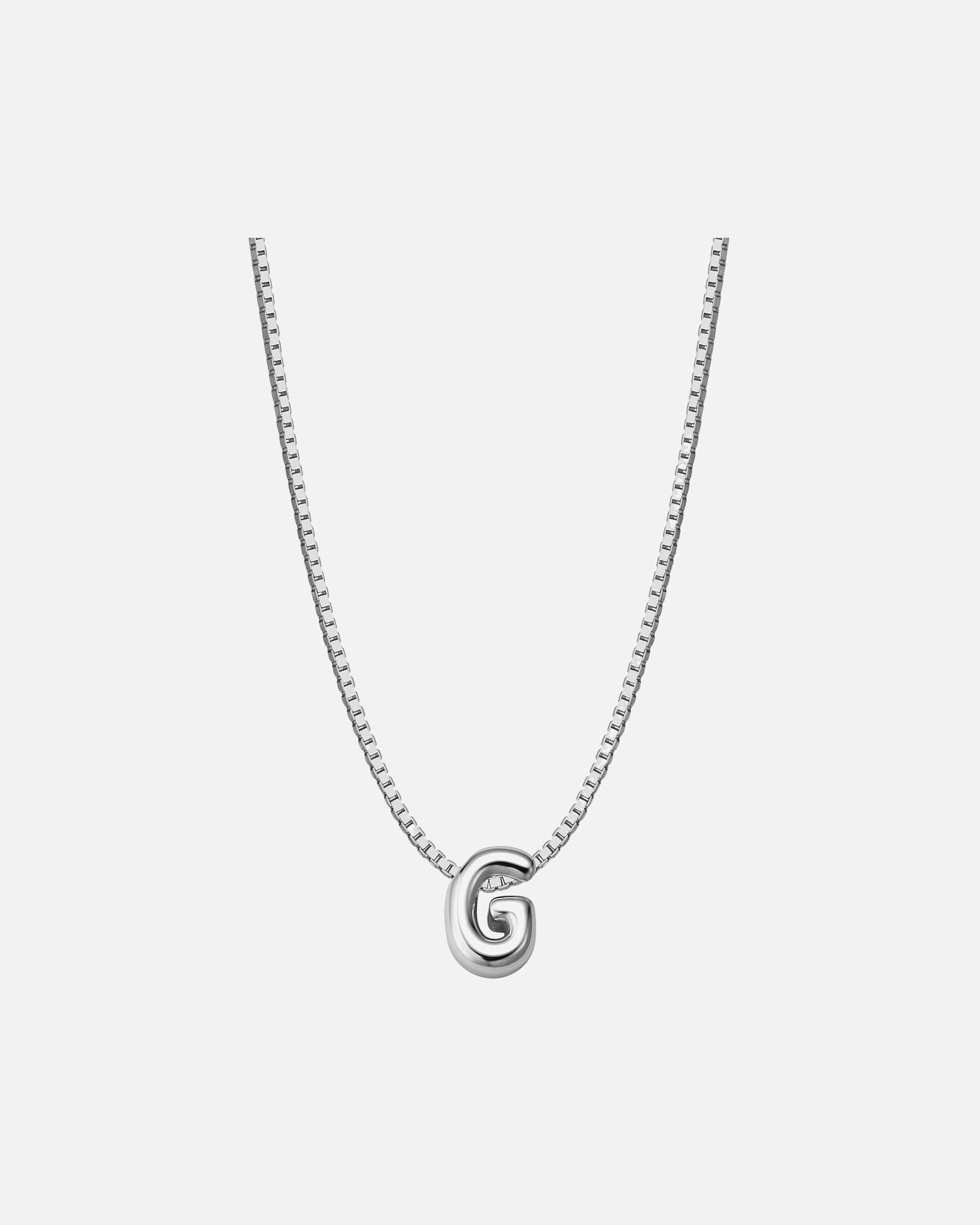Collier pour Femme Glanzstücke München Collier Lettre G en Argent Sterling en argent 40,0 cm Basiskette + 5,0 cm Verlängerung