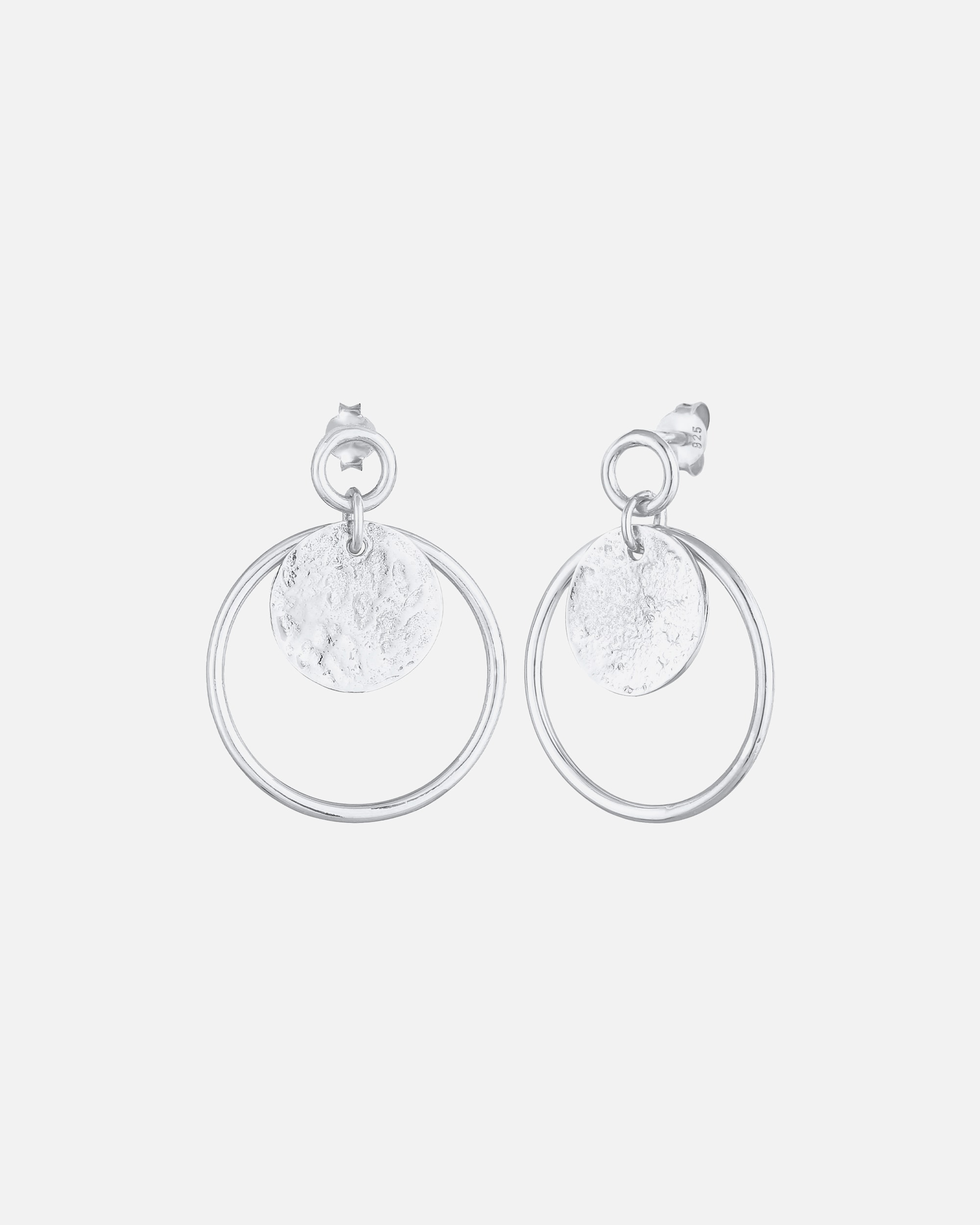 Boucles d'oreilles pour Femme Elli Boucles d'oreilles pour femmes Basic rond en argent 925 sterling silberfarben