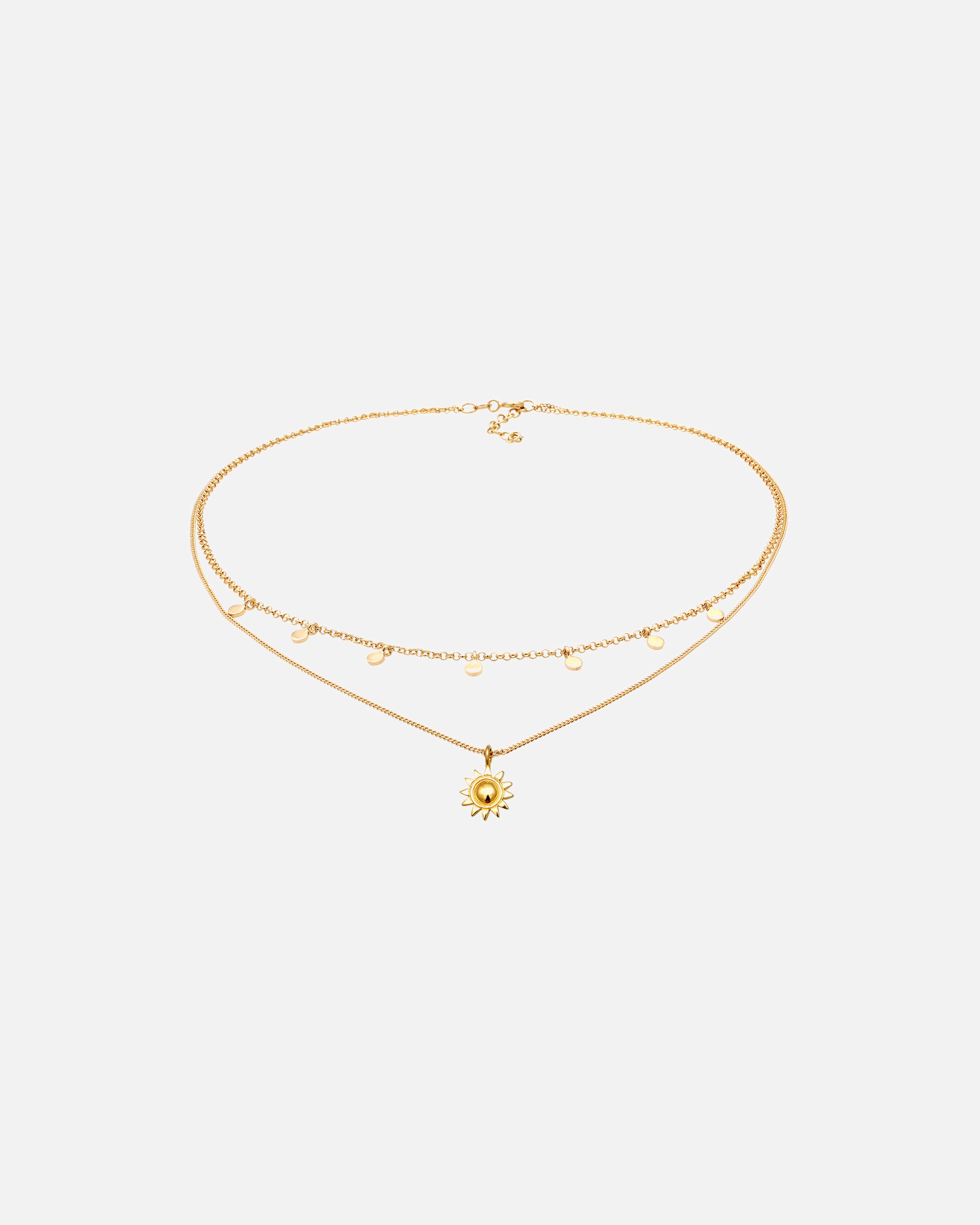 Collier pour Femme Collier Soleil 925 Sterling Silver goldfarben