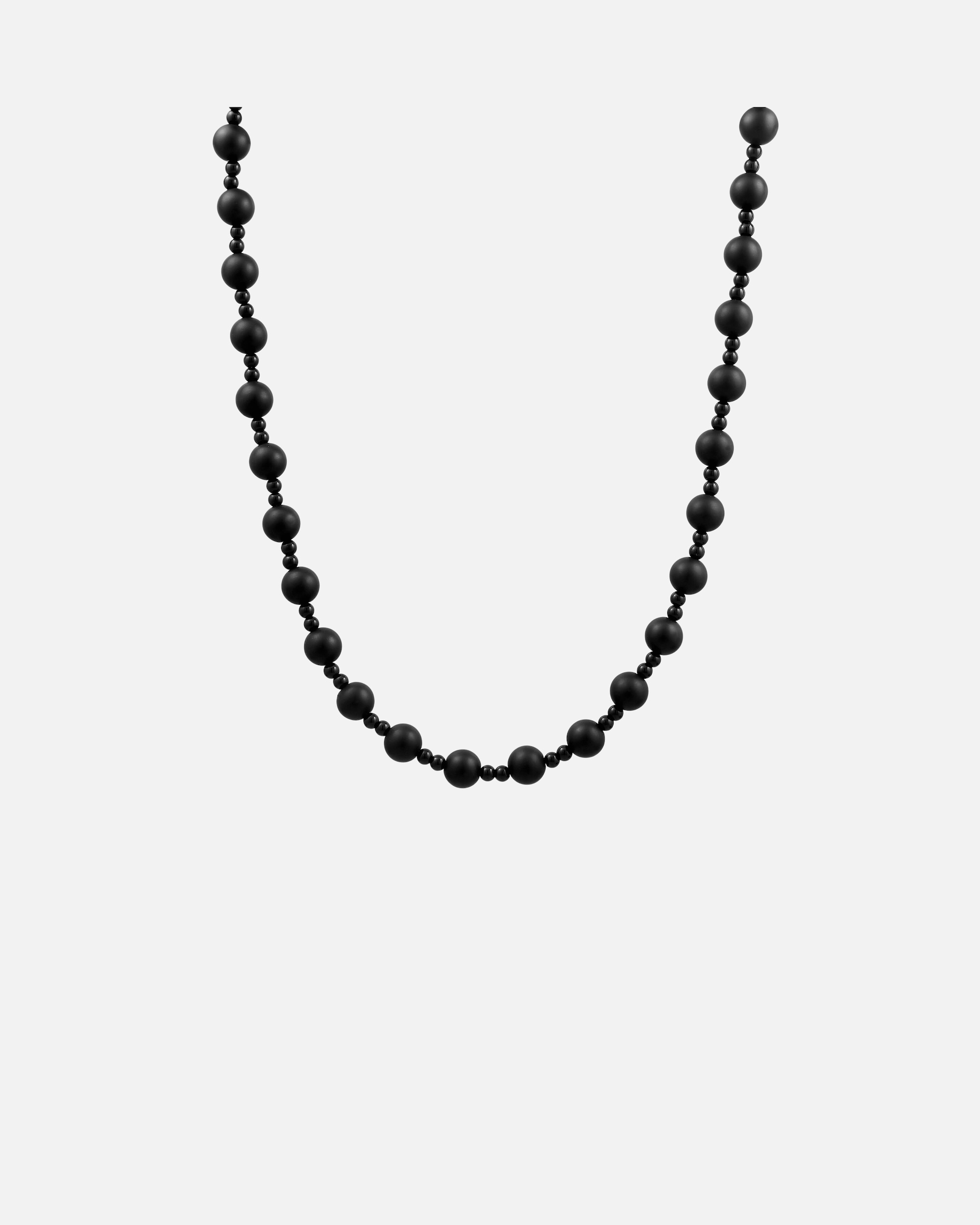 Collier pour Homme Haze & Glory Default Brand Line Collier argent Onyx noir 925 Sterling Silver 55