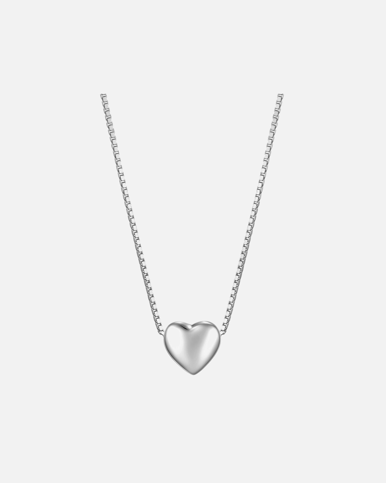 Collier pour Femme Glanzstücke München Collier cœur en argent sterling en argent 40,0 cm Basiskette + 5,0 cm Verlängerung