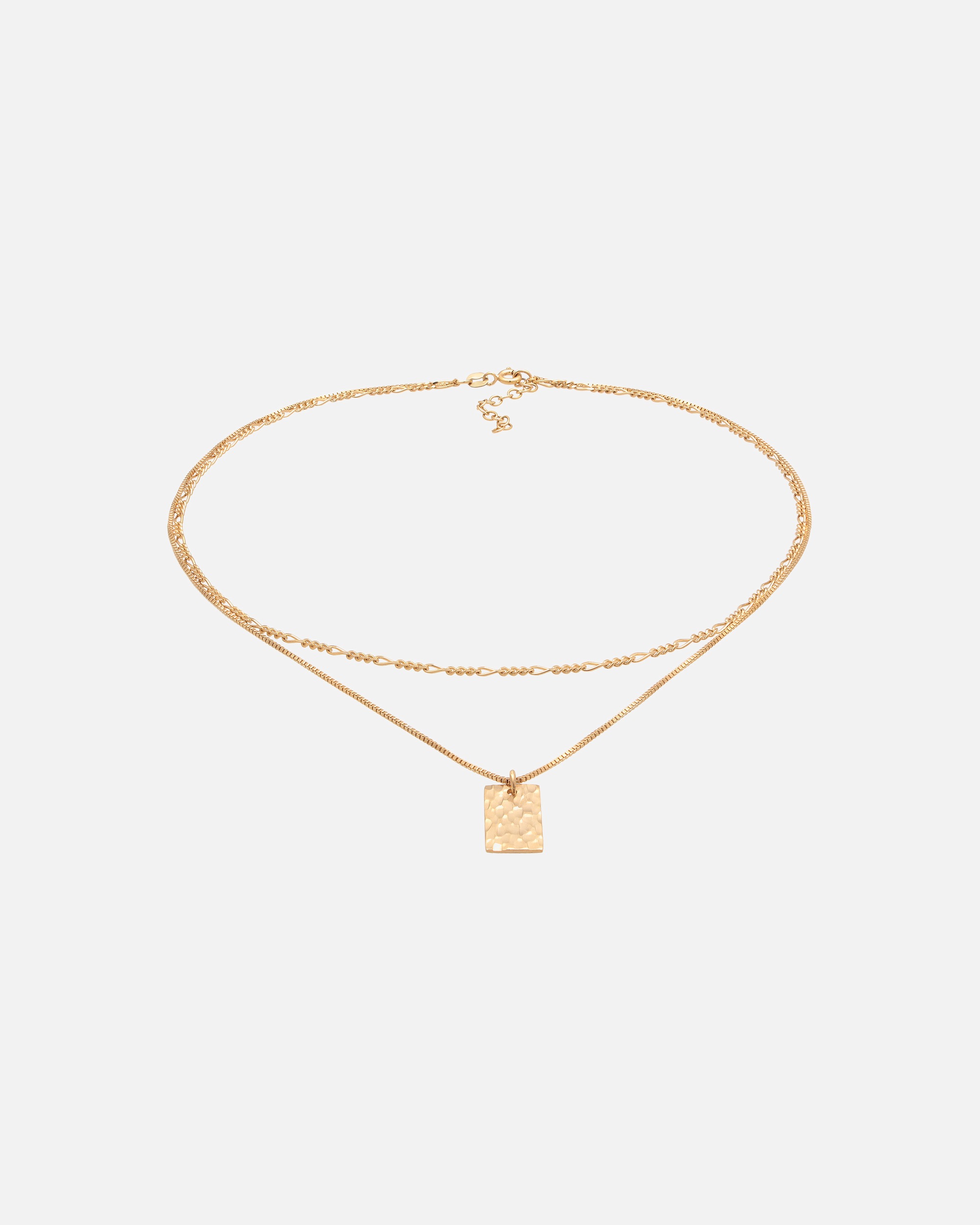 Collier pour Femme Elli Femmes couches plaquettes Figaro tendance boho en argent sterling 925 goldfarben