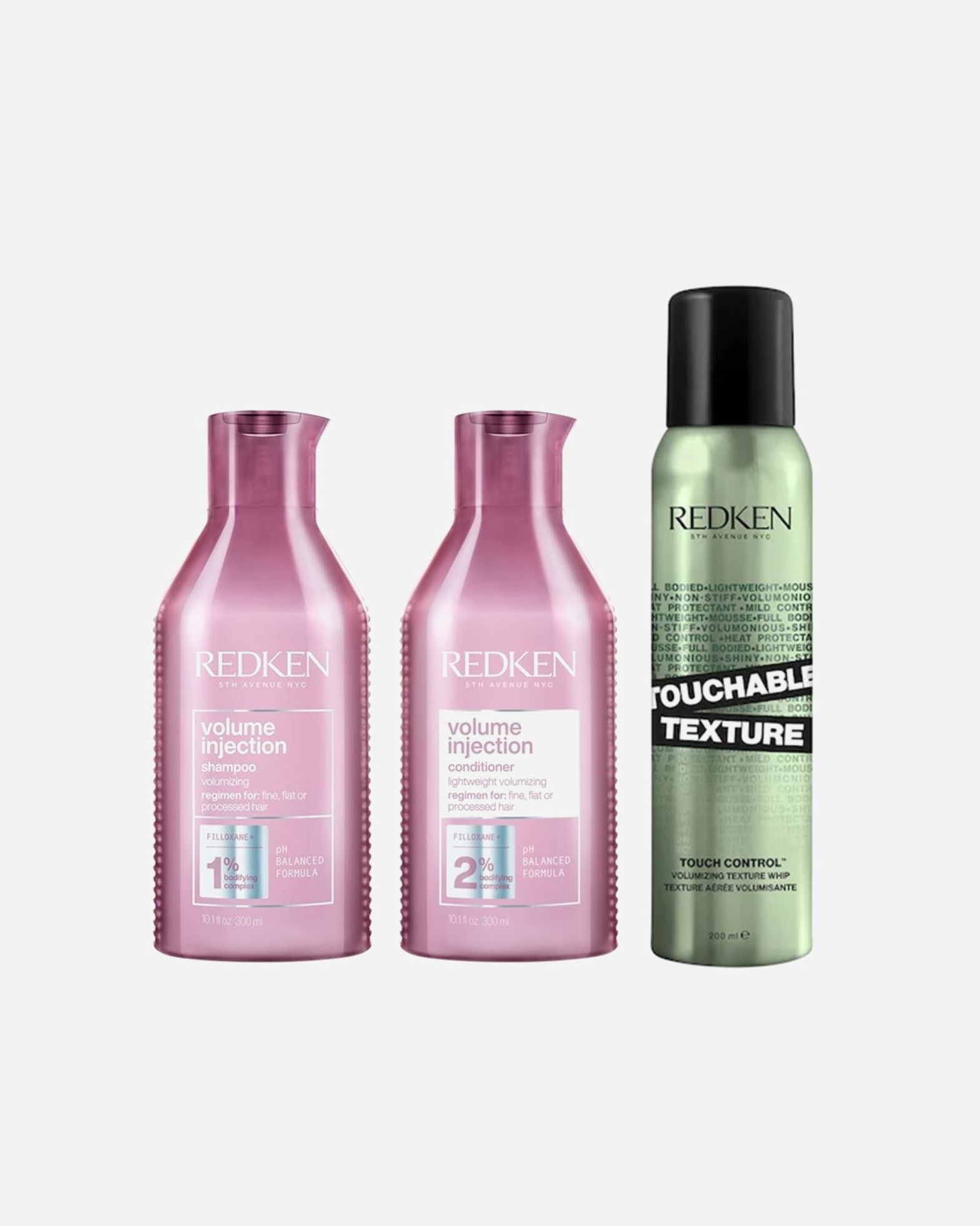 Coffret soin cheveux pour Femme Redken Volume Injection Coffret Touchable Texture 1 pièce