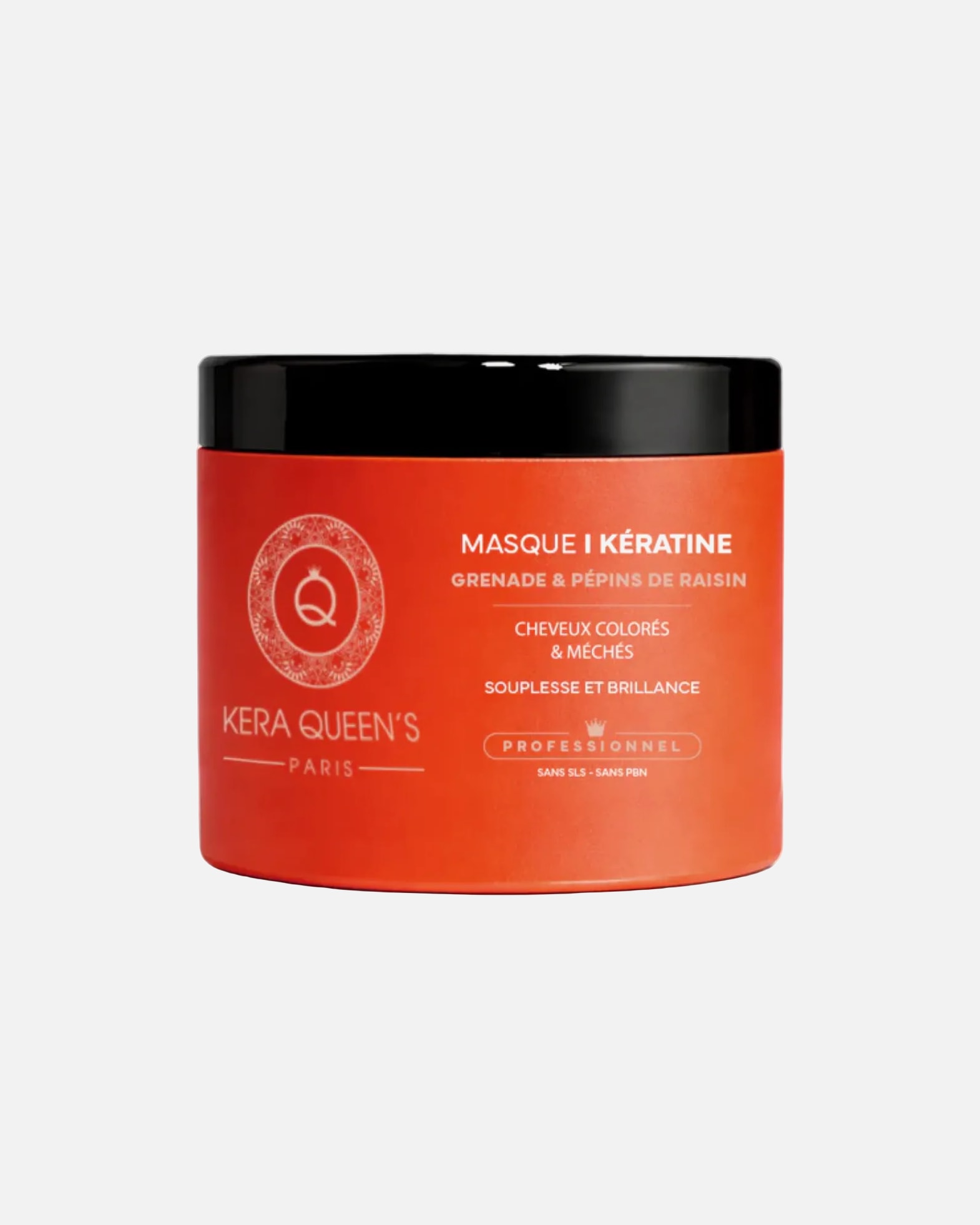 Masque capillaire pour Unisexe Kera Queen's Default Brand Line Masque Rituel Grenade et Pépins de Raisin Masque Rituel Grenade et Pépins de Raisin - 500 ml