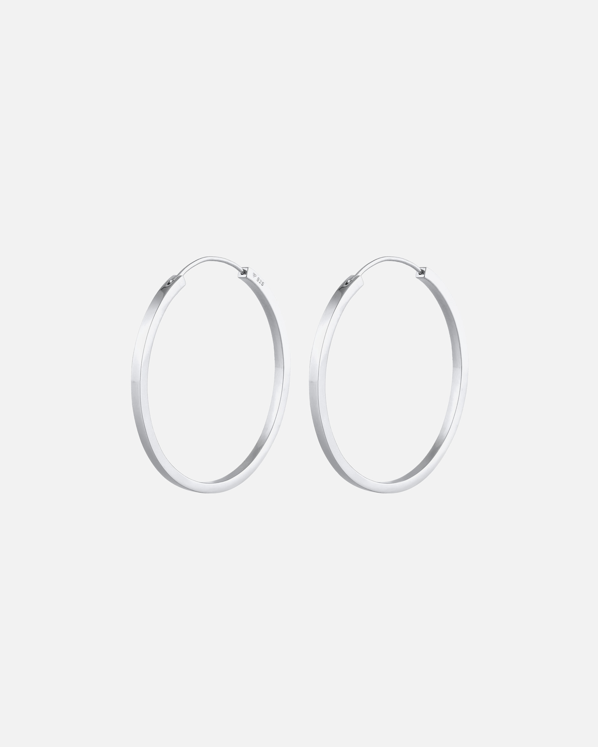 Boucles d'oreilles pour Femme Elli PREMIUM Basique Créoles Géo Argent 925 Plaqué Or silberfarben