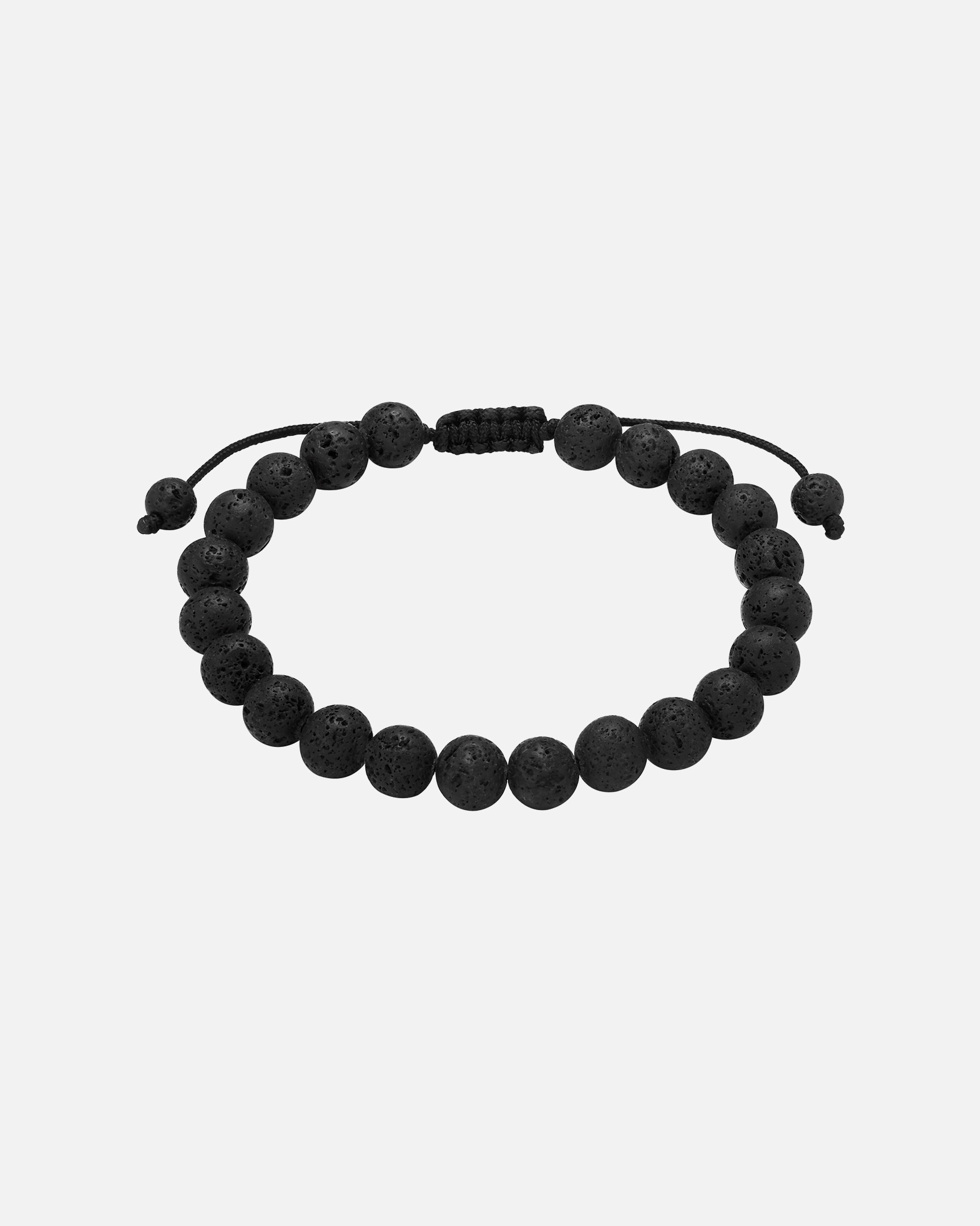 Bracelet pour Homme True Rebels Bracelet en Acier inoxydable en Noir Réglable 15,0 - 23,0 cm